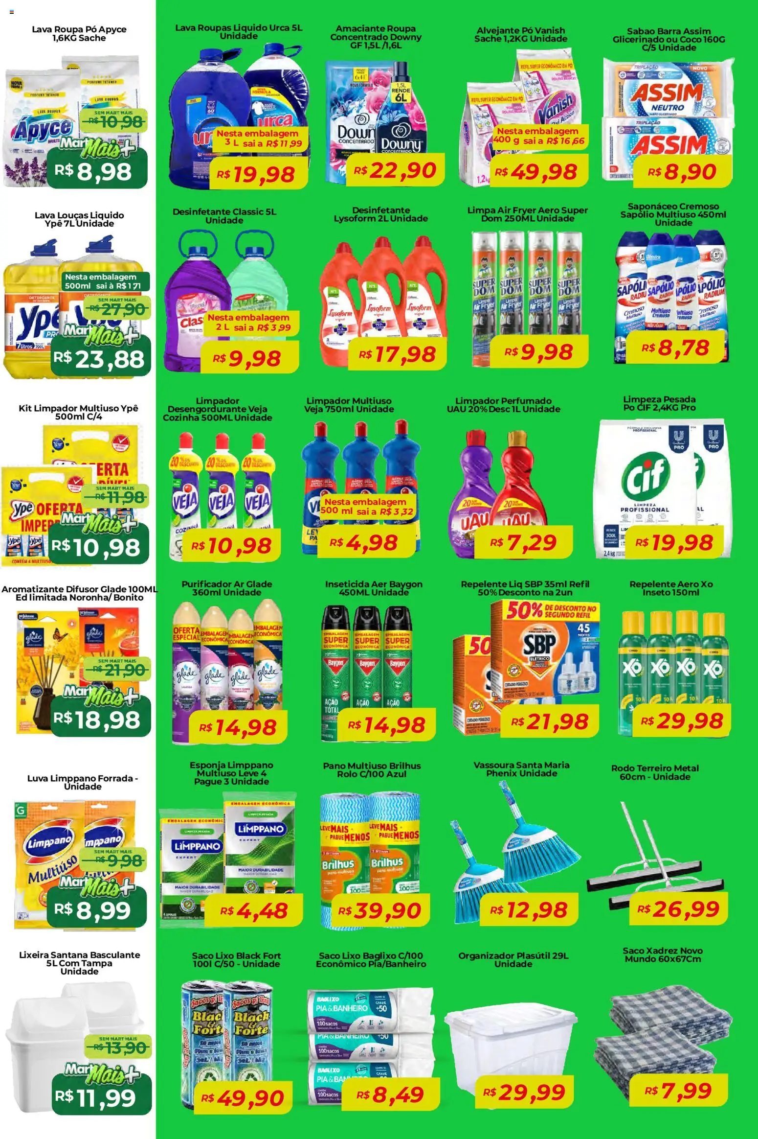 Mart Minas Folheto - válido de 13.11.2025 | Página: 6 | Produtos: Pó, Alvejante, Pia, Desinfetante