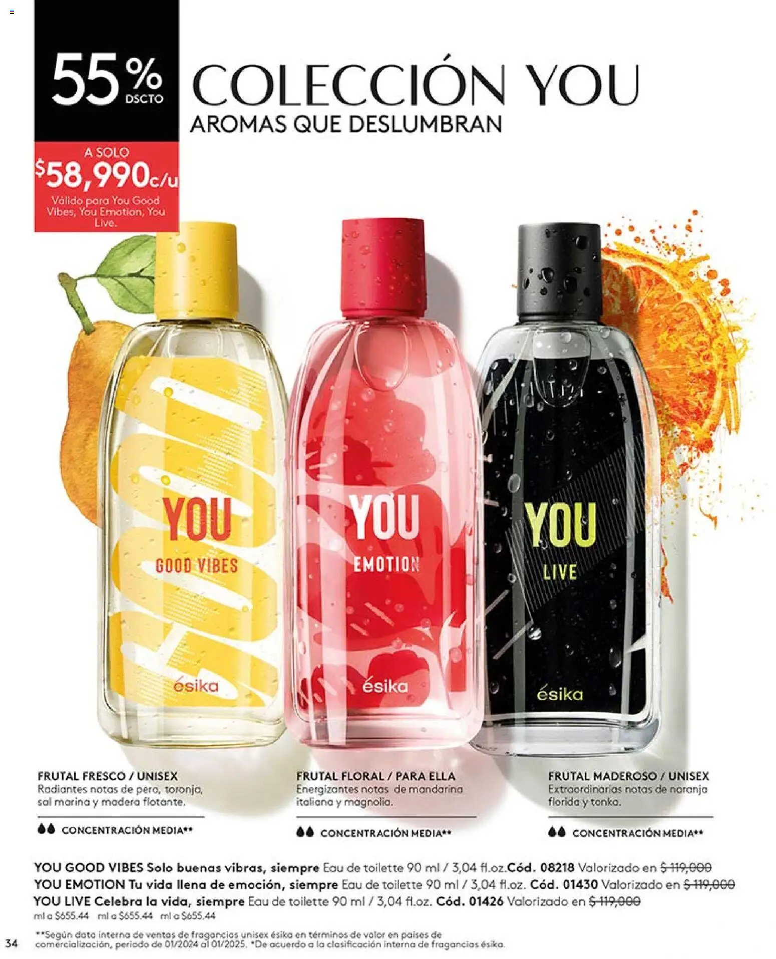 Ésika revista - valida desde el 03.04.2026 | Página: 34 | Productos: Sal, Eau de toilette