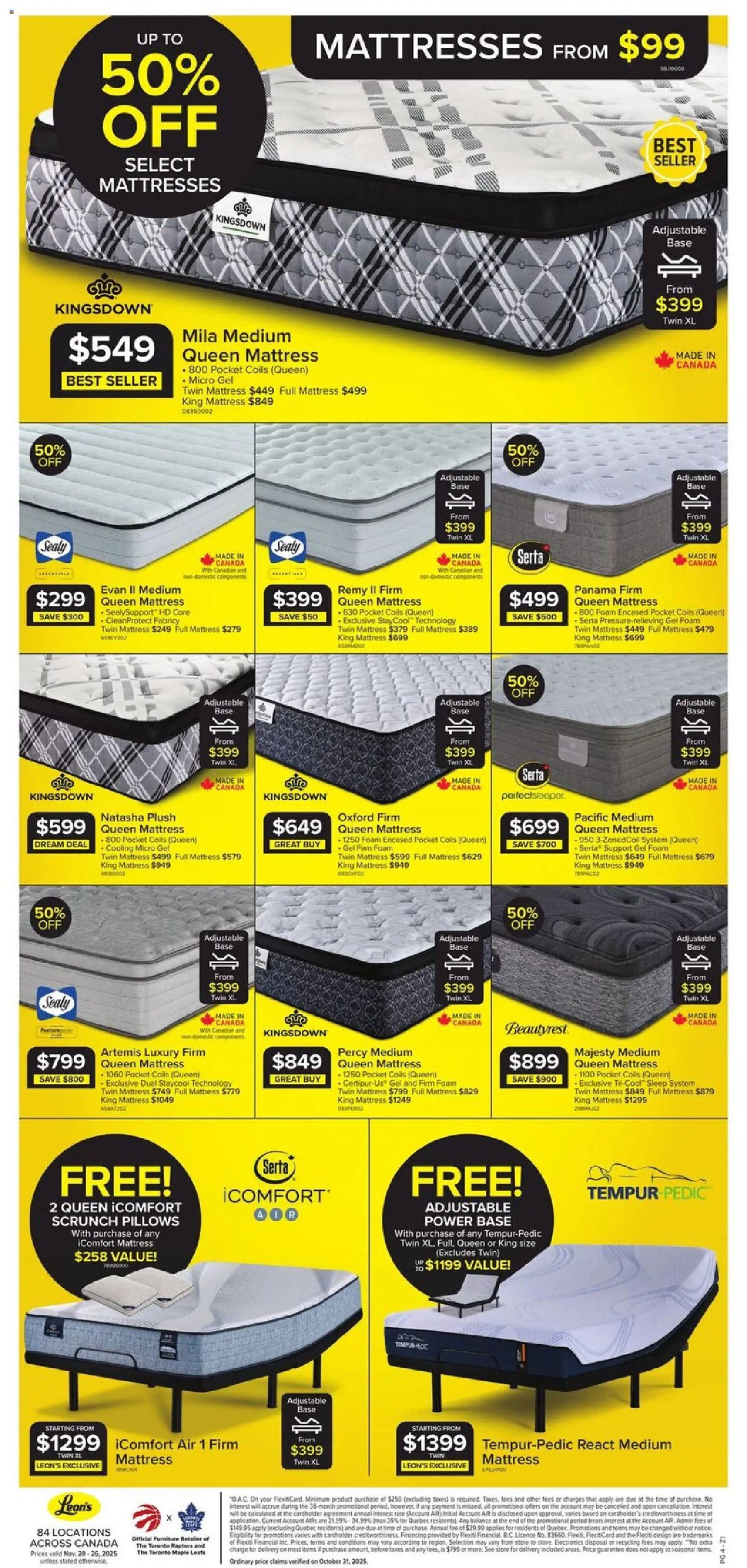 Leon's flyer valid from 20.11.2025 | Page: 4 | Products: Mattress