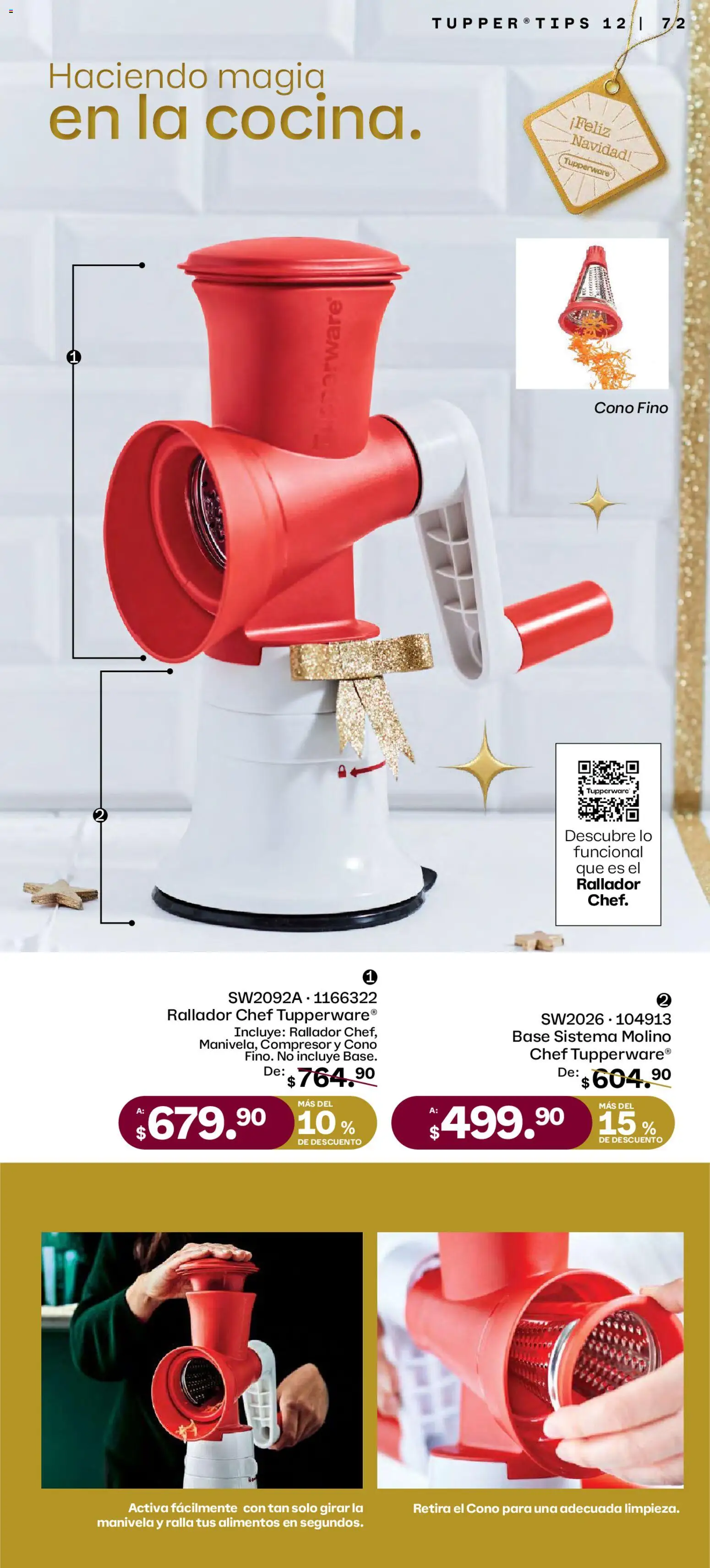 Nuevas ofertas de Tupperware válidas en toda la República Mexicana desde el 03.11.2025. ¡Encuentra las mejores ofertas en Tupperware catálogo! | Página: 72 | Productos: Tupper