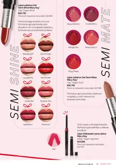 Vista previa Mary Kay catálogo válido desde el 03.12.2025 | Página: 69 | Productos: Mate, Delineador, Lápiz labial, Radiante