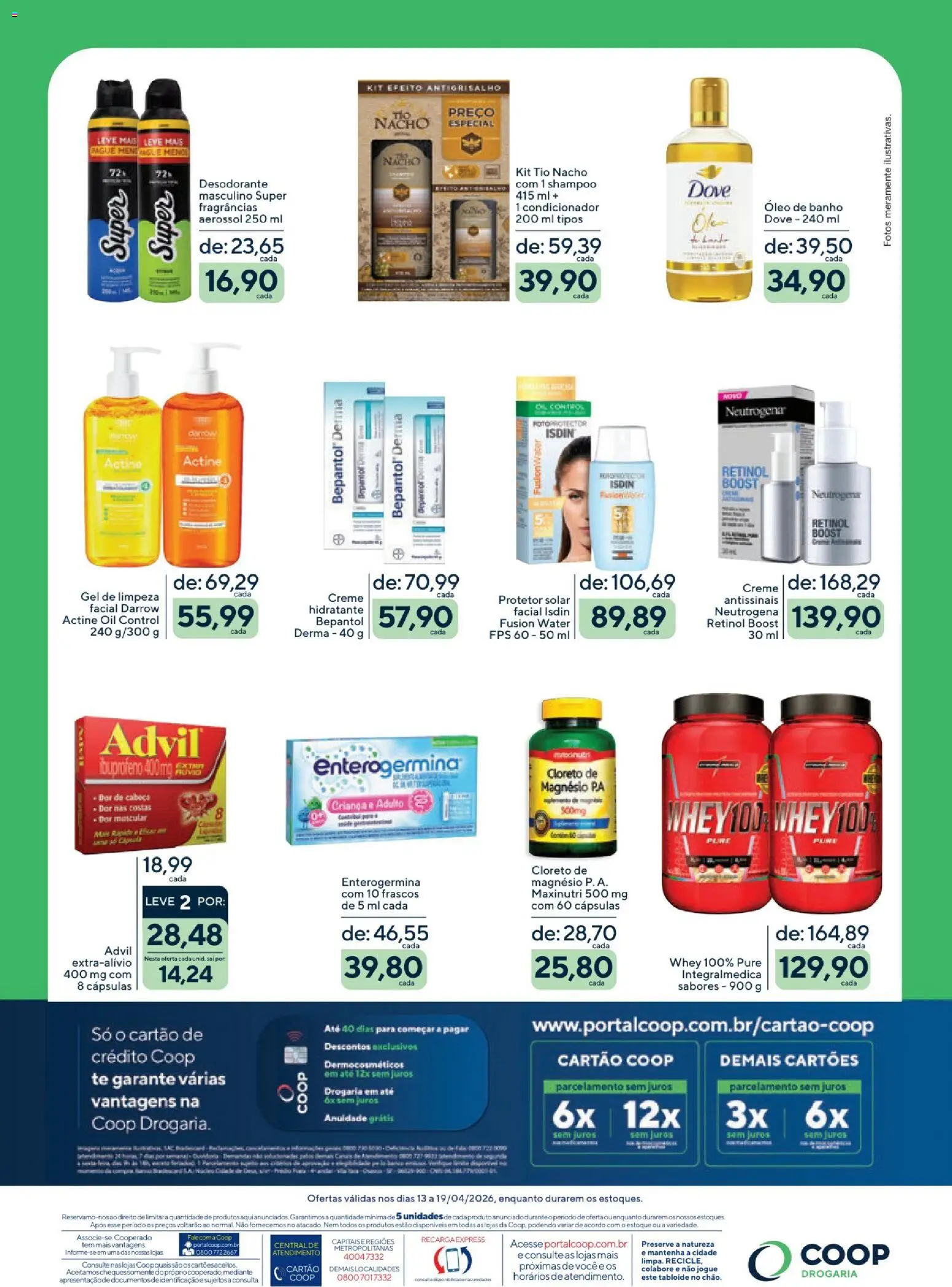 Coop Folheto - válido de 13.04.2026 | Página: 2 | Produtos: Shampoo, Condicionador, Protetor solar, Óleo