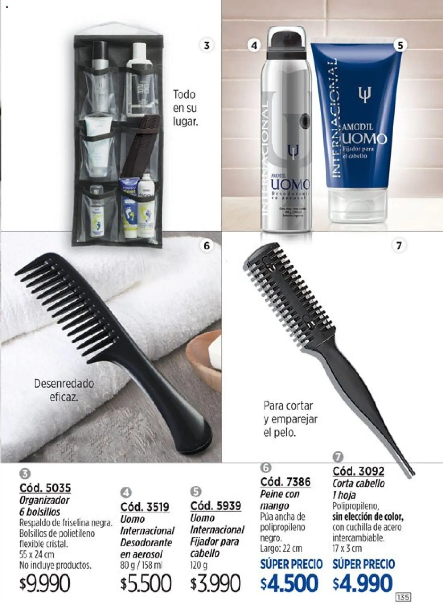 modil - Campaña 7 │ válido desde el 20.03.2026 | Página: 135 | Productos: Organizador, Flexible, Fijador, Desodorante