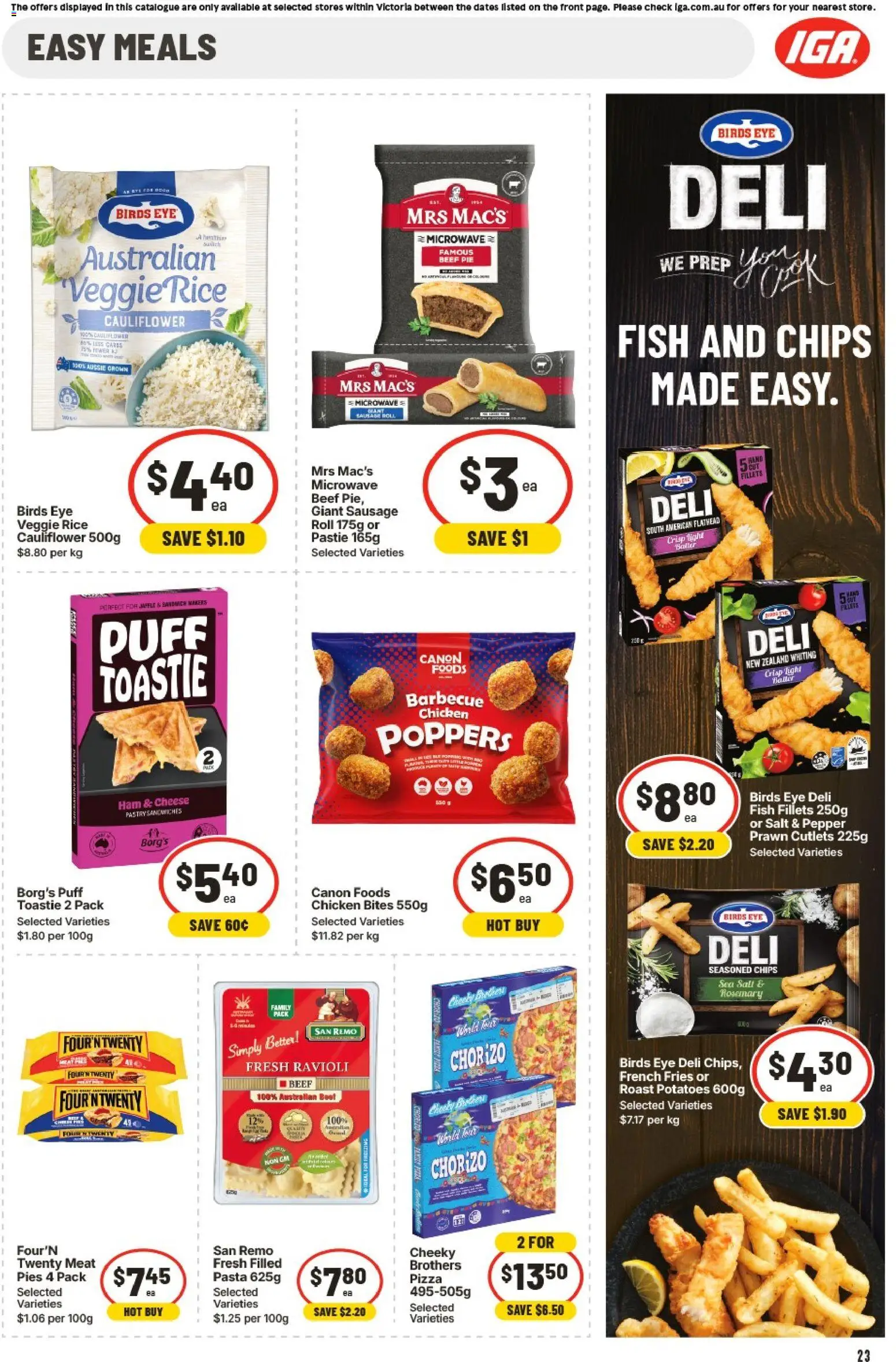 IGA catalogue - valid from 14.01.2026 | Page: 24 | Products: Pastry, Cauliflower, Pies, Microwave