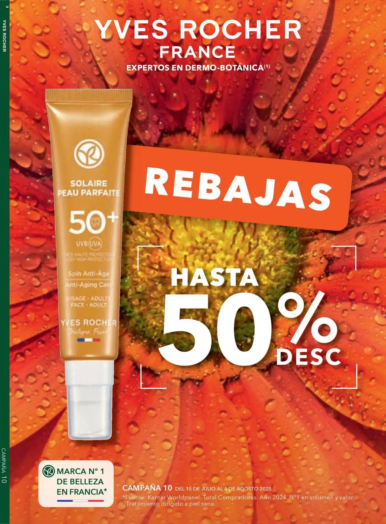 Nuevas ofertas de Yves Rocher válidas en toda la República Mexicana desde el 15.07.2025. ¡Encuentra las mejores ofertas en Yves Rocher - Campaña 10 2025! | Página: 1 | Productos: Campana