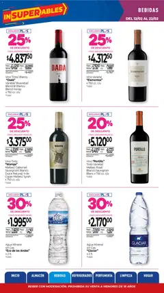 Vista previa La Anonima catálogo válido desde el 12.02.2026 | Página: 23 | Productos: Agua, Vino