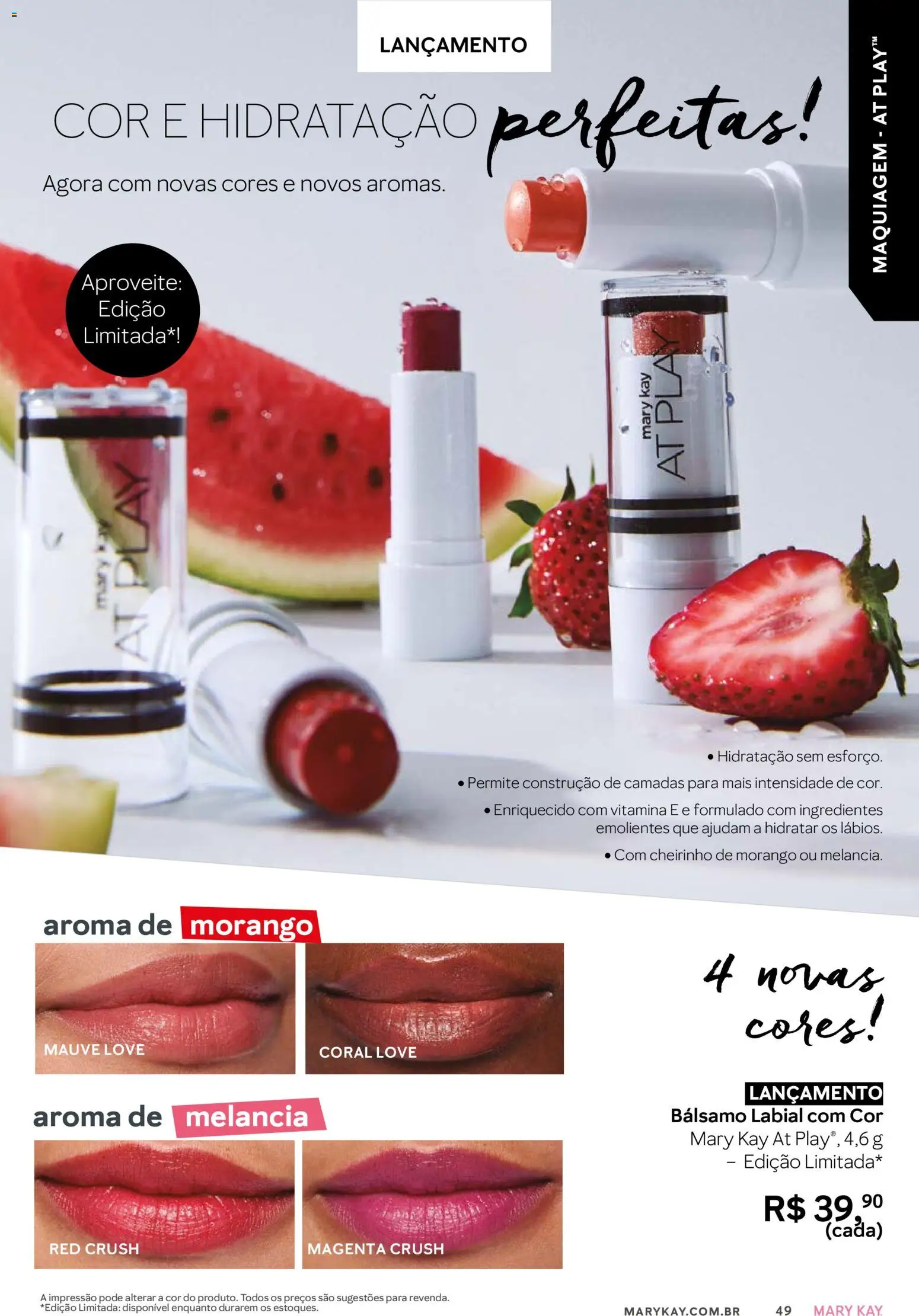 Mary Kay Folheto - válido de 01.03.2026 | Página: 49 | Produtos: Melancia, Maquiagem