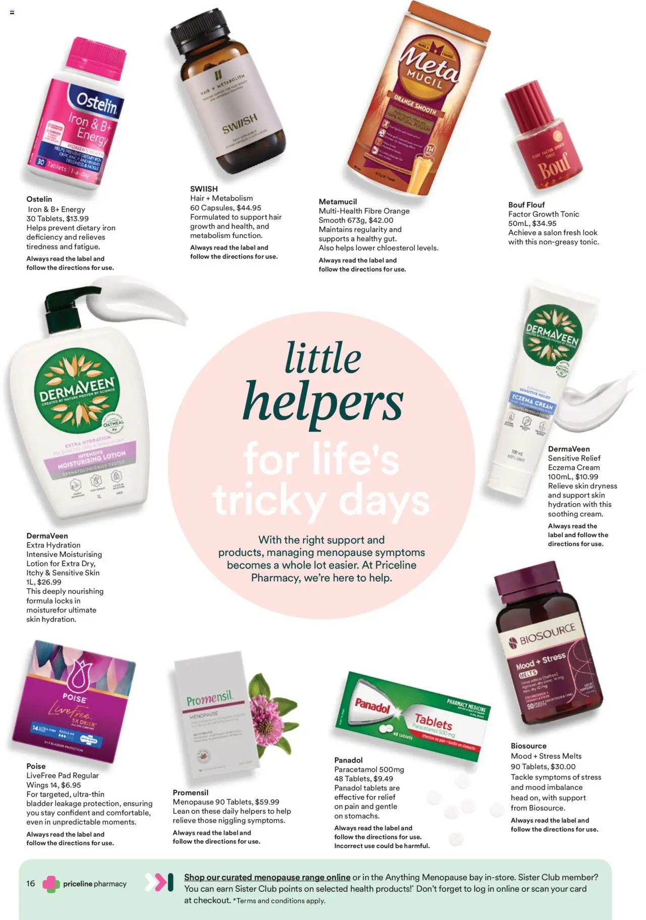 Priceline Pharmacy catalogue - valid from 02.10.2025 | Page: 16 | Products: Cream, Dryness, Iron, Sensitive skin