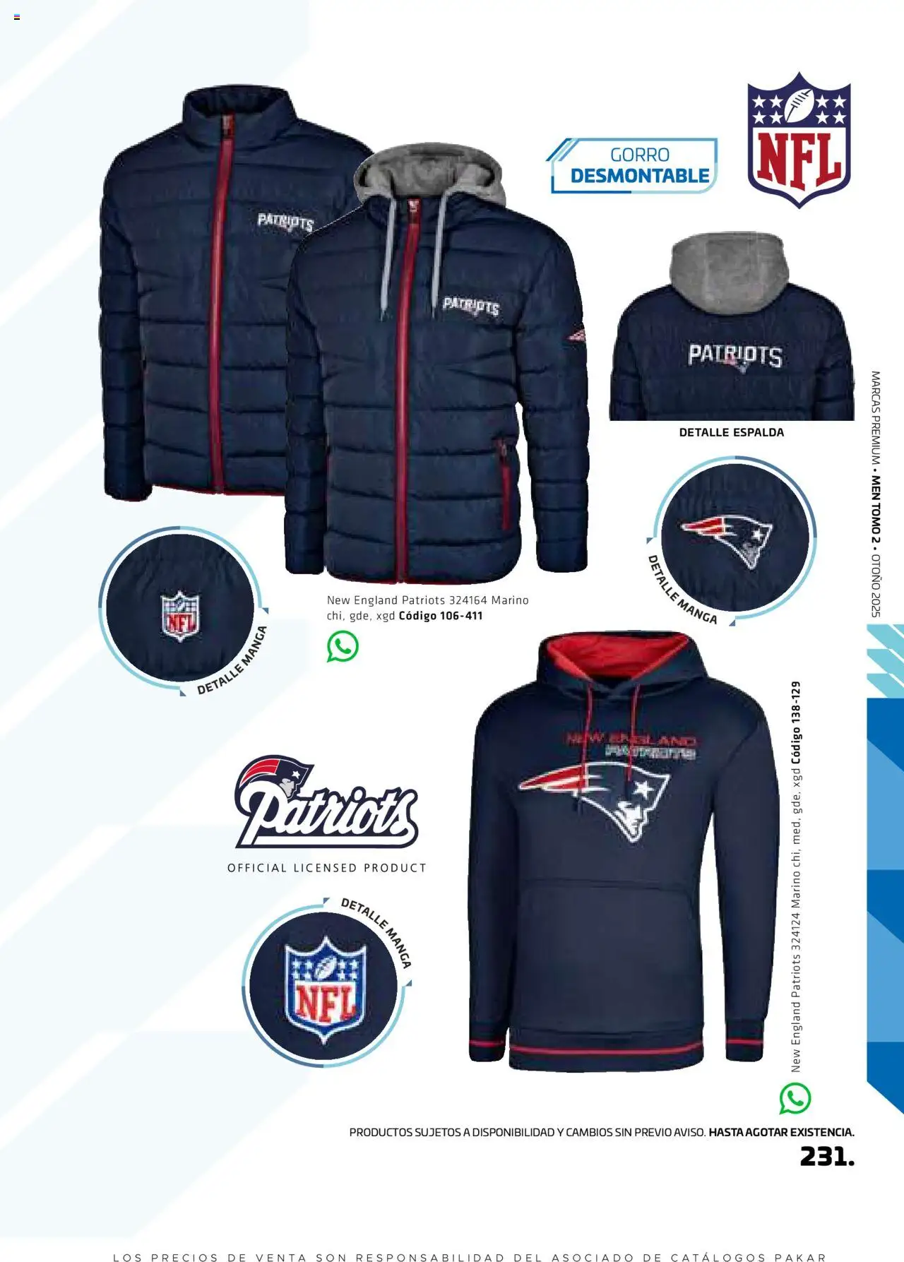 Nuevas ofertas de SC Pakar válidas en toda la República Mexicana desde el 29.08.2025. ¡Encuentra las mejores ofertas en SC Pakar - Catálogo Otoño Men Tomo 2! | Página: 231 | Productos: Manga