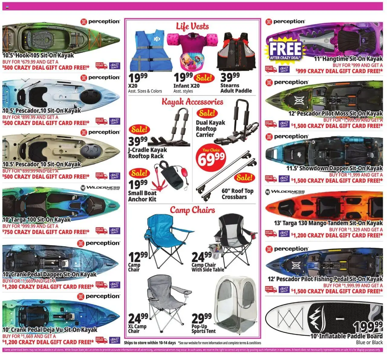 Ocean State Job Lot Weekly Ad - valid from 07.08.2025 | Page: 13 | Products: Table, Chair, Tent, Mango