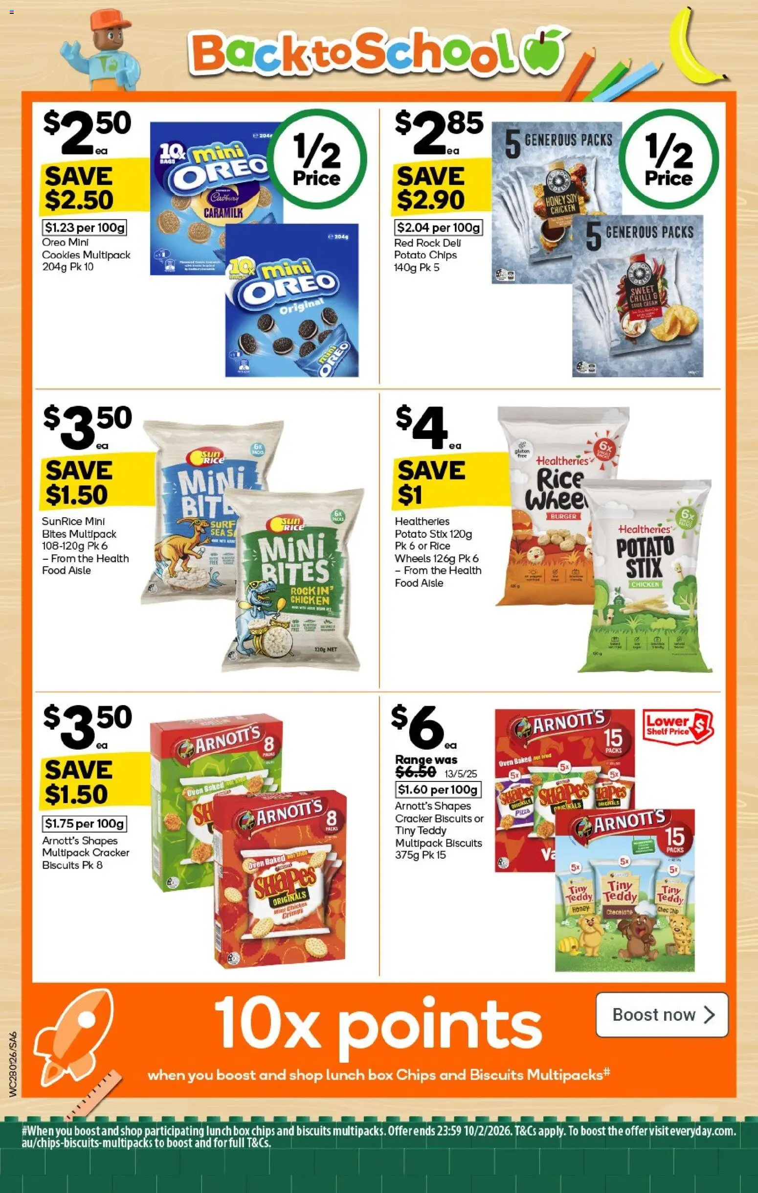 Woolworths catalogue - valid from 28.01.2026 | Page: 6 | Products: Box, Pizza, Rice, Chips