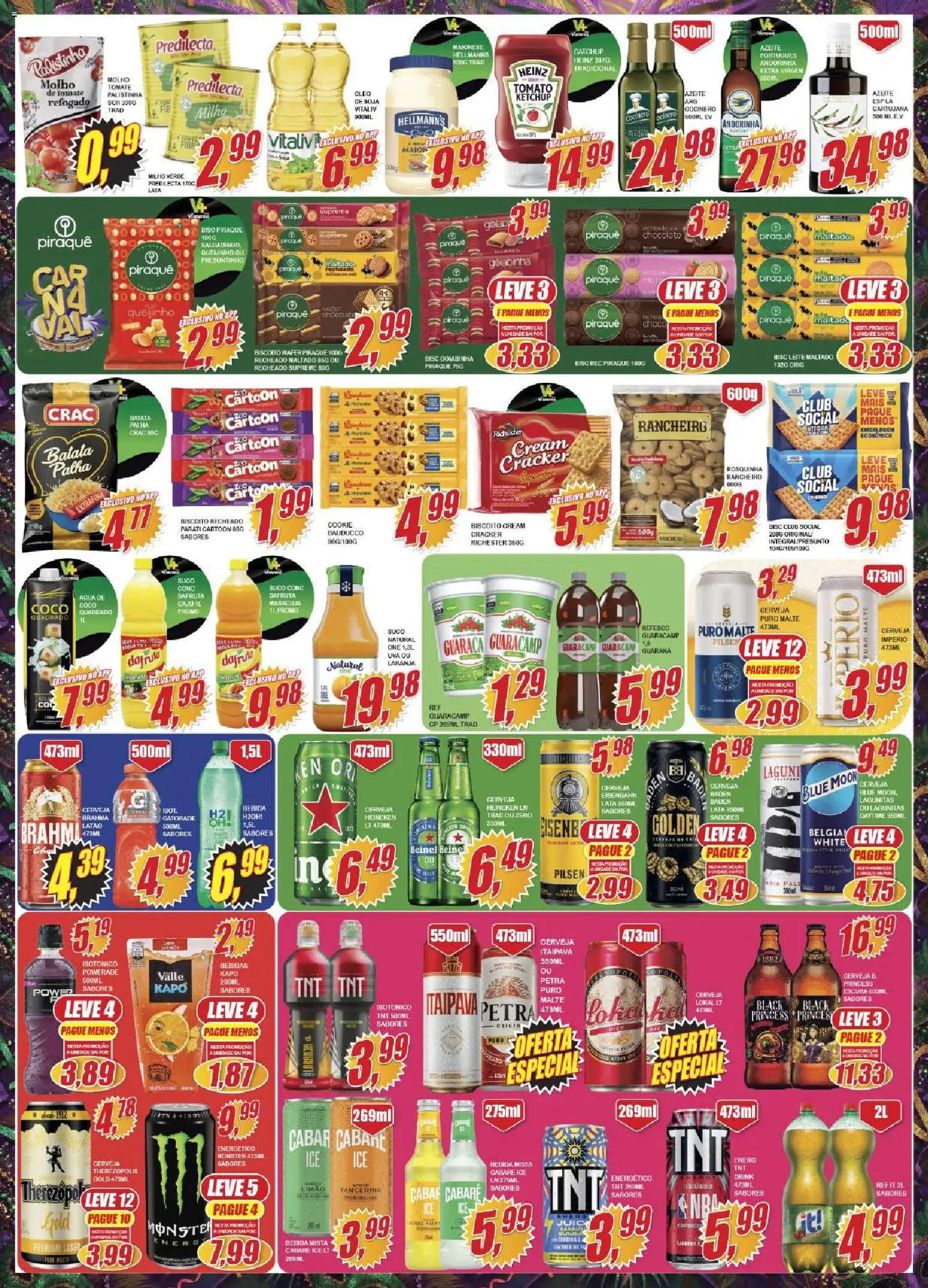 Vianense Folheto - válido de 13.02.2026 | Página: 3 | Produtos: Ketchup, Heineken, Biscoito recheado, Isotônico