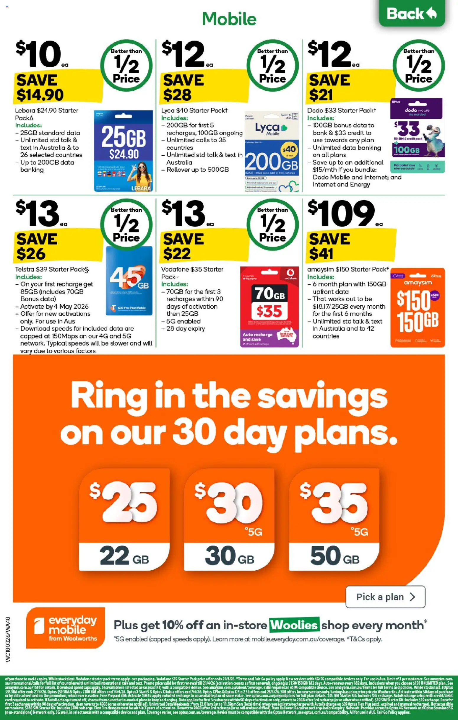 Woolworths catalogue - valid from 01.04.2026 | Page: 48 | Products: Date, Mobile