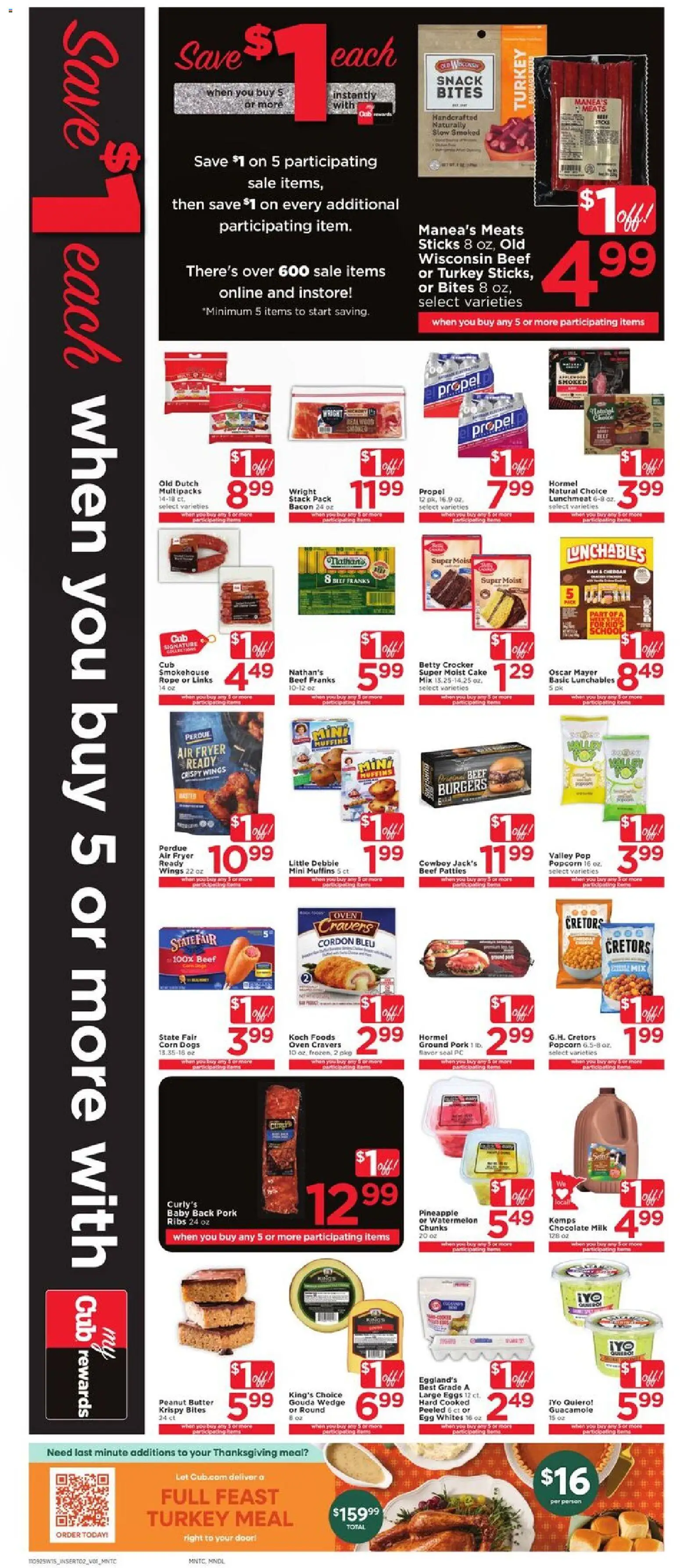 Cub Foods Weekly Ad - valid from 09.11.2025 | Page: 6 | Products: Butter, Eggs, Watermelon, Oven