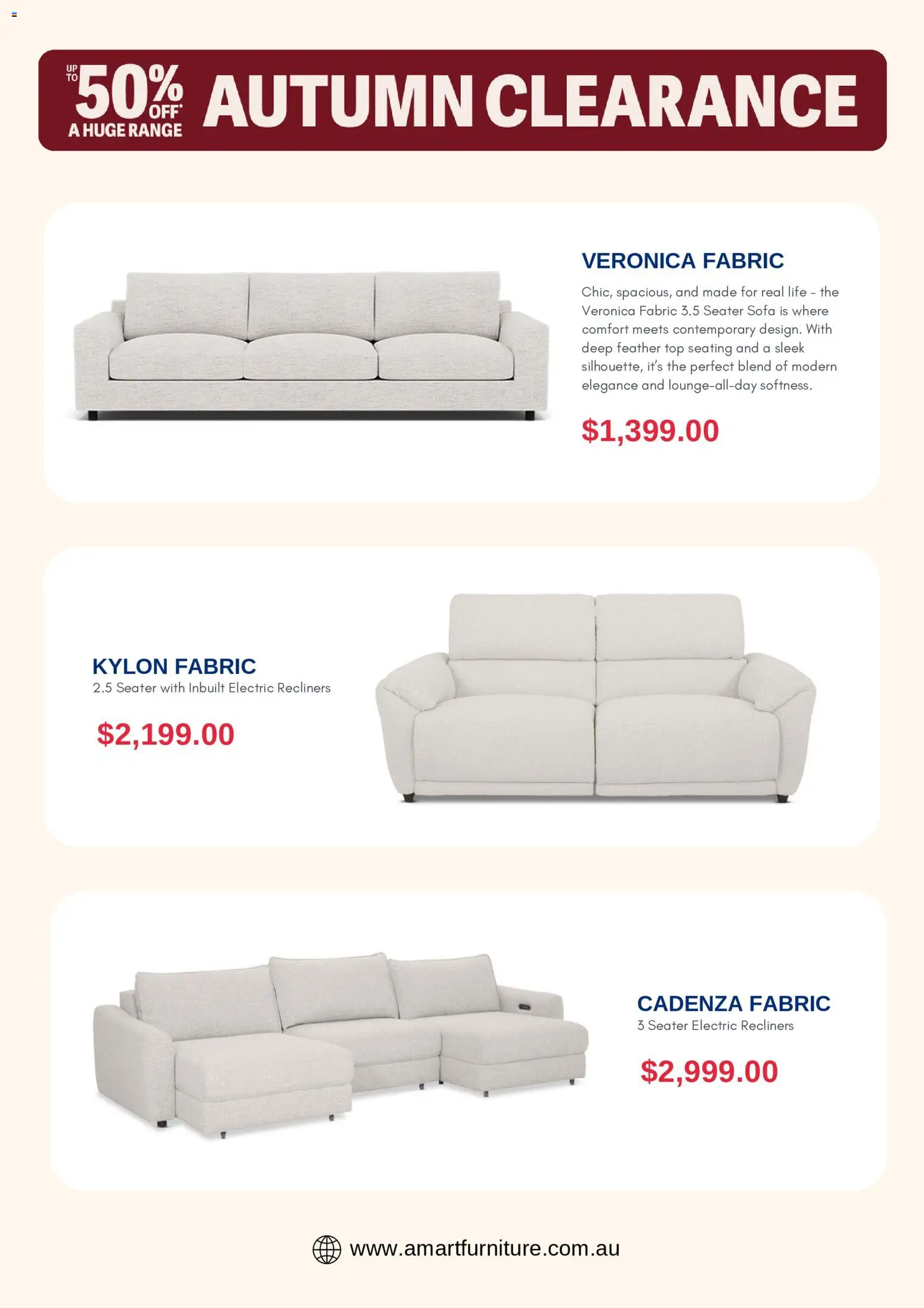 Amart Furniture catalogue - valid from 17.04.2026 | Page: 2 | Products: Sofa