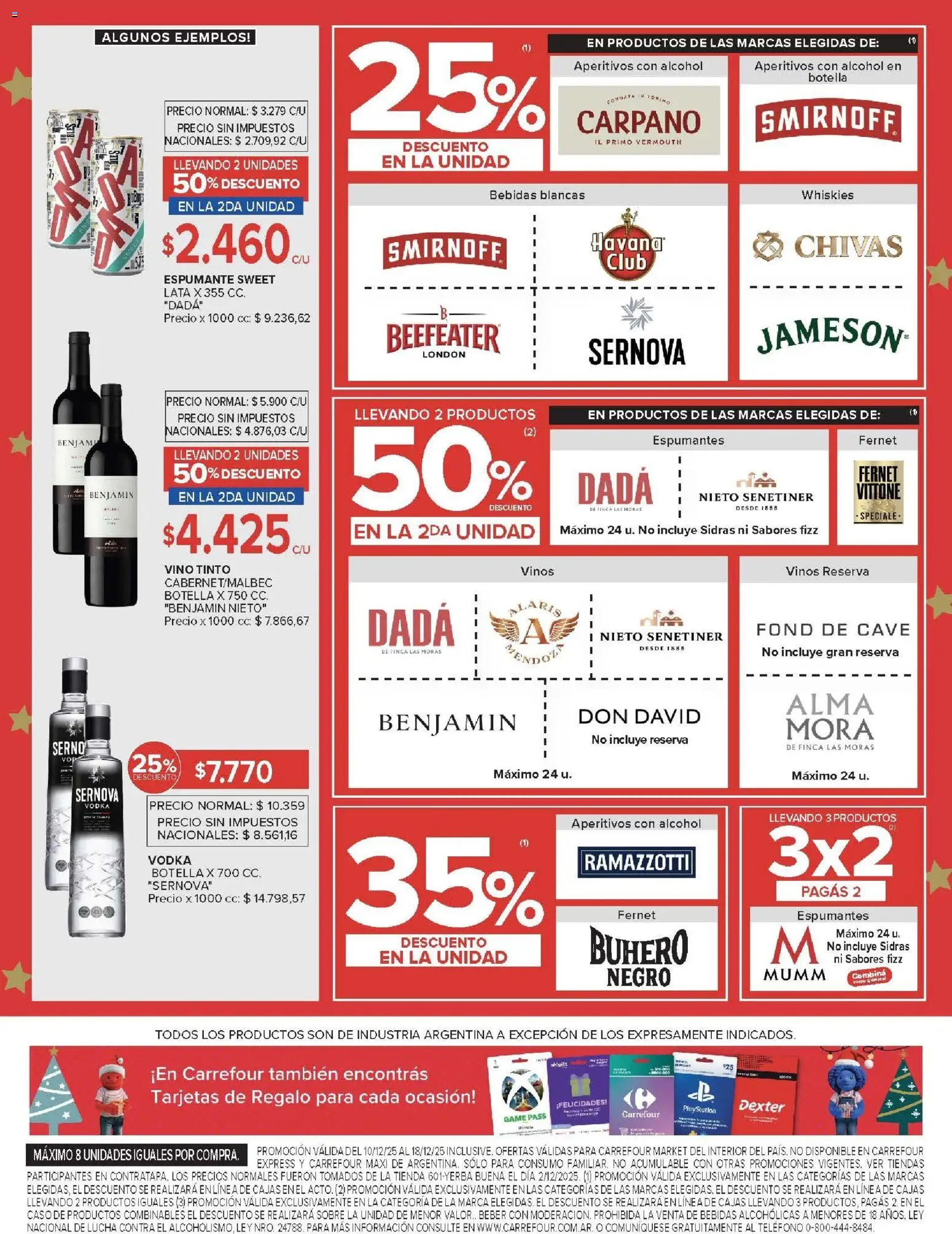 Carrefour Market catálogo │ válido desde el 10.12.2025 | Página: 9 | Productos: Teléfono, Sobre, Fernet, Vino