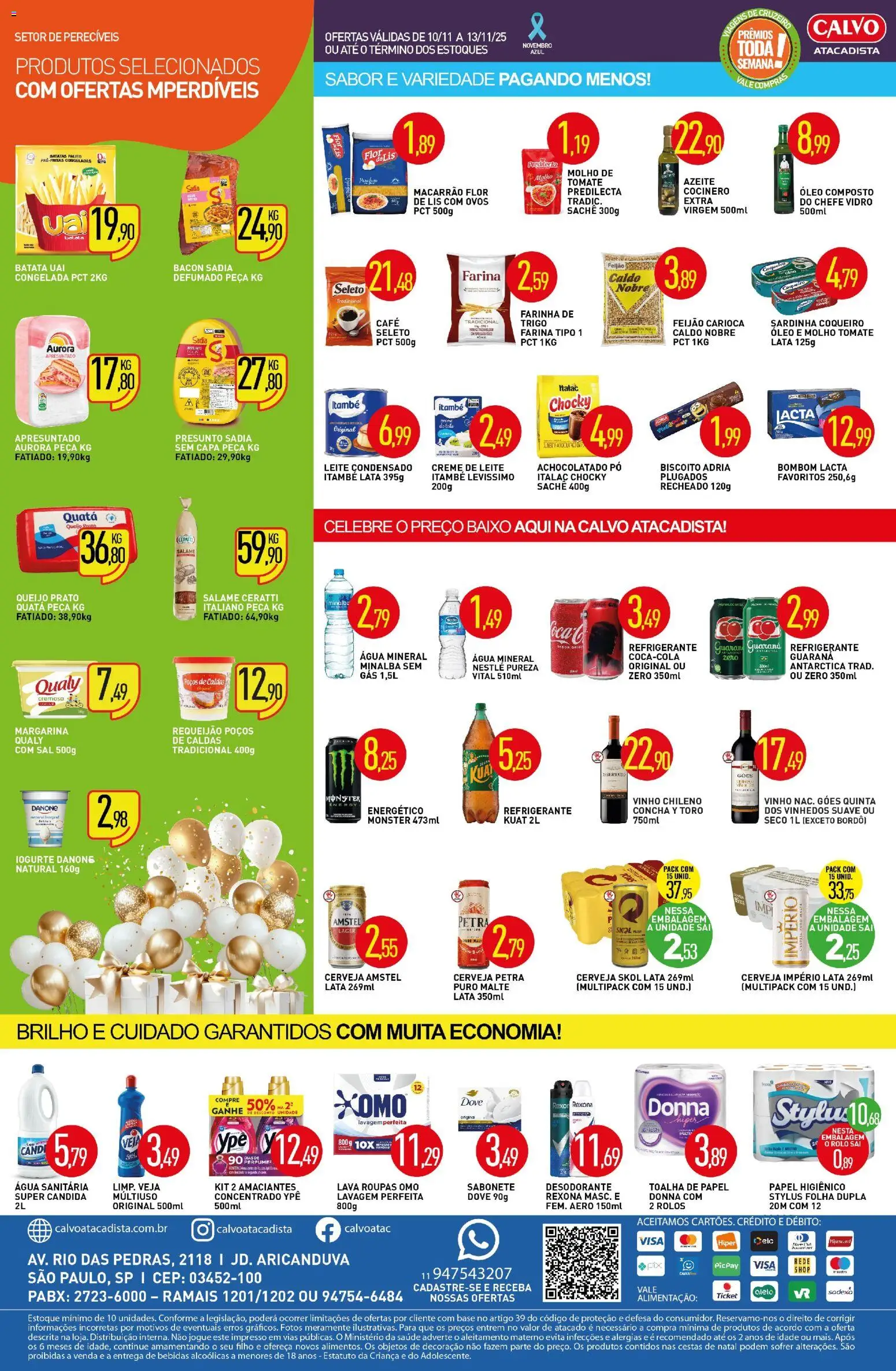 Calvo Atacadista Folheto - válido de 11.11.2025 | Página: 2 | Produtos: Ovos, Vinho, Requeijão, Margarina