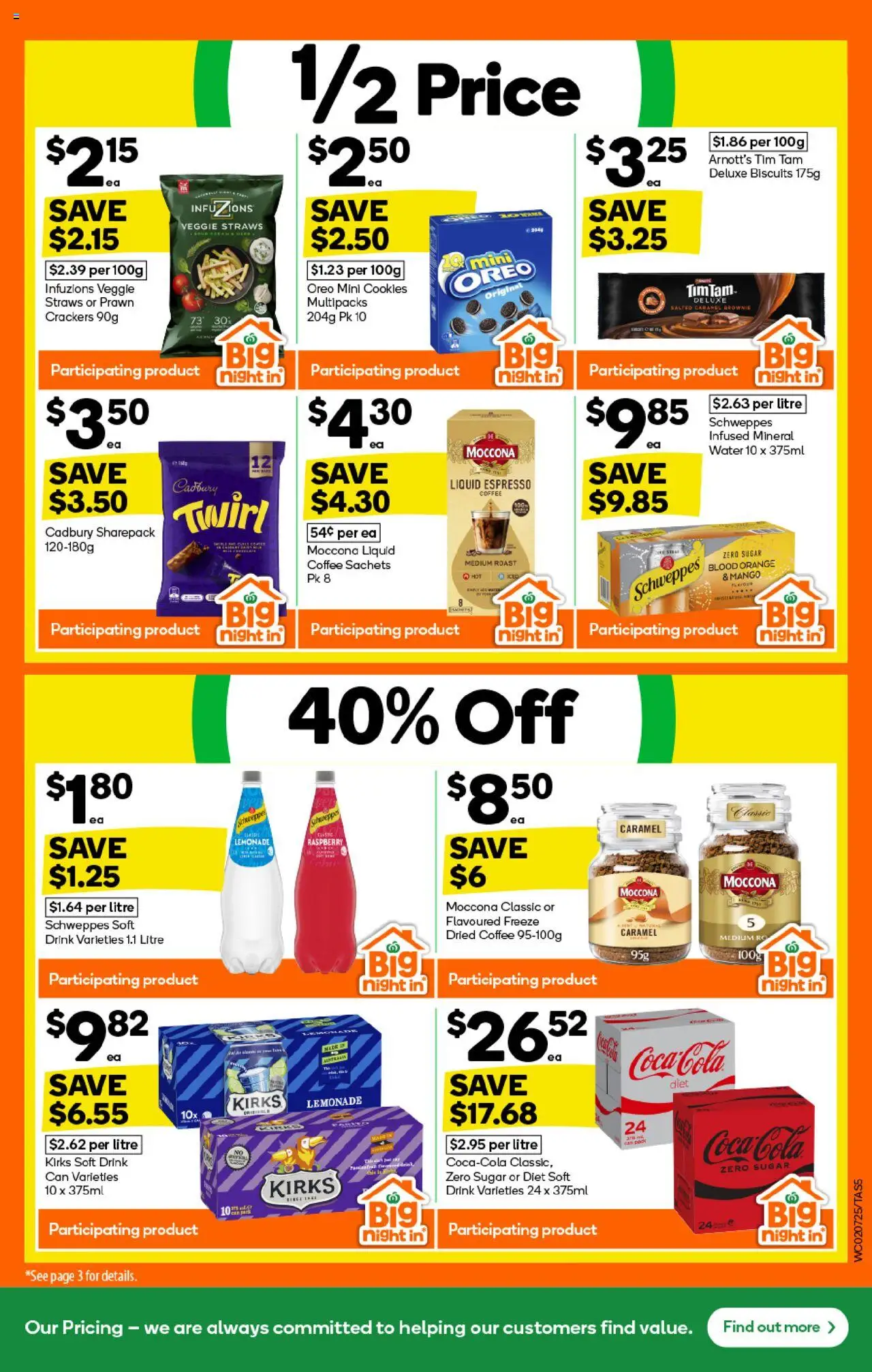 Woolworths catalogue - valid from 02.07.2025 | Page: 5 | Products: Coffee, Biscuits, Water, Raspberry
