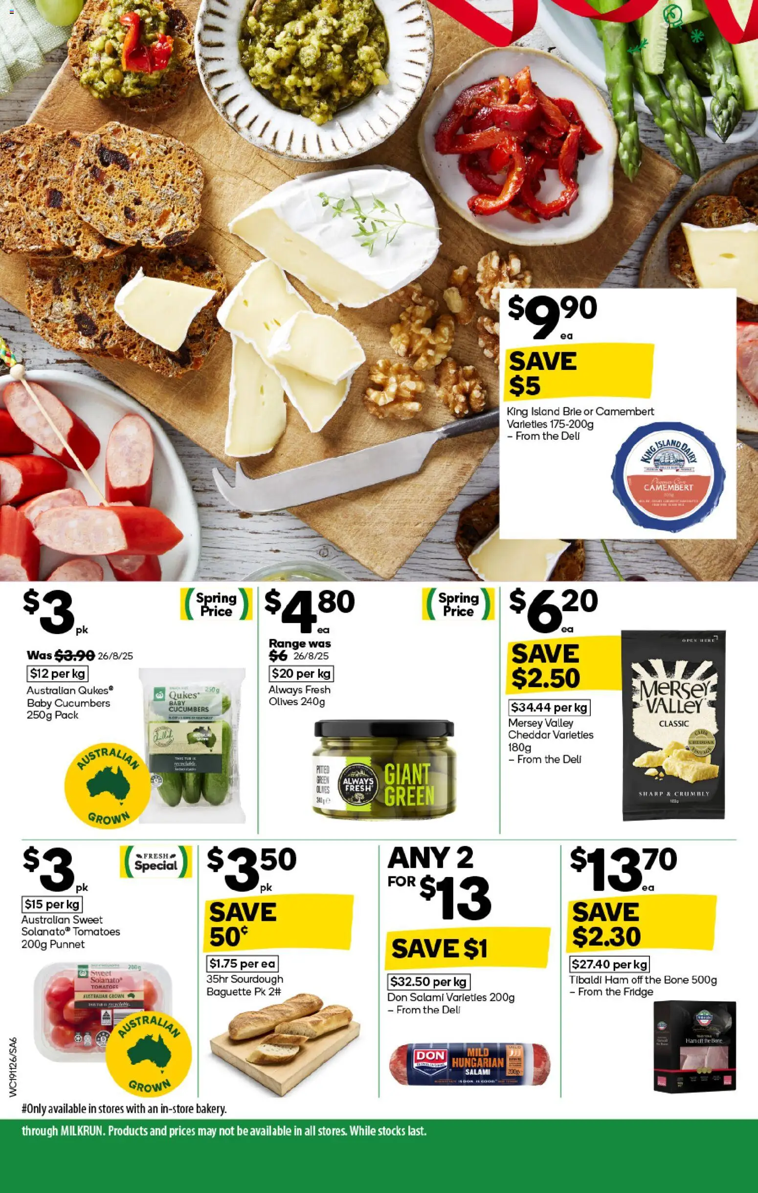 Woolworths catalogue - valid from 19.11.2025 | Page: 6 | Products: Salami, Ham, Olives, Fridge