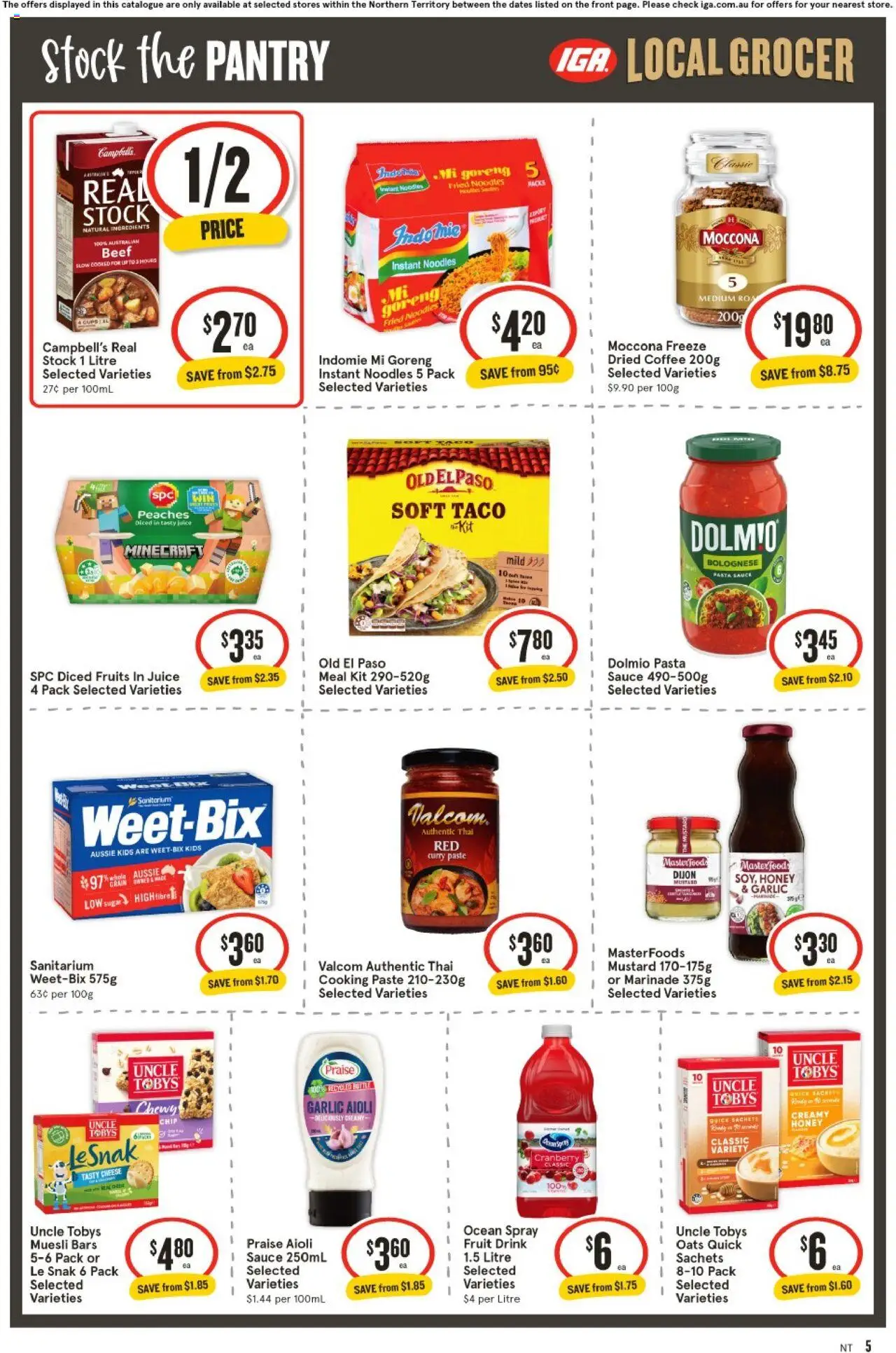 IGA catalogue - valid from 03.09.2025 | Page: 6 | Products: Pasta, Fruits, Sauce, Garlic