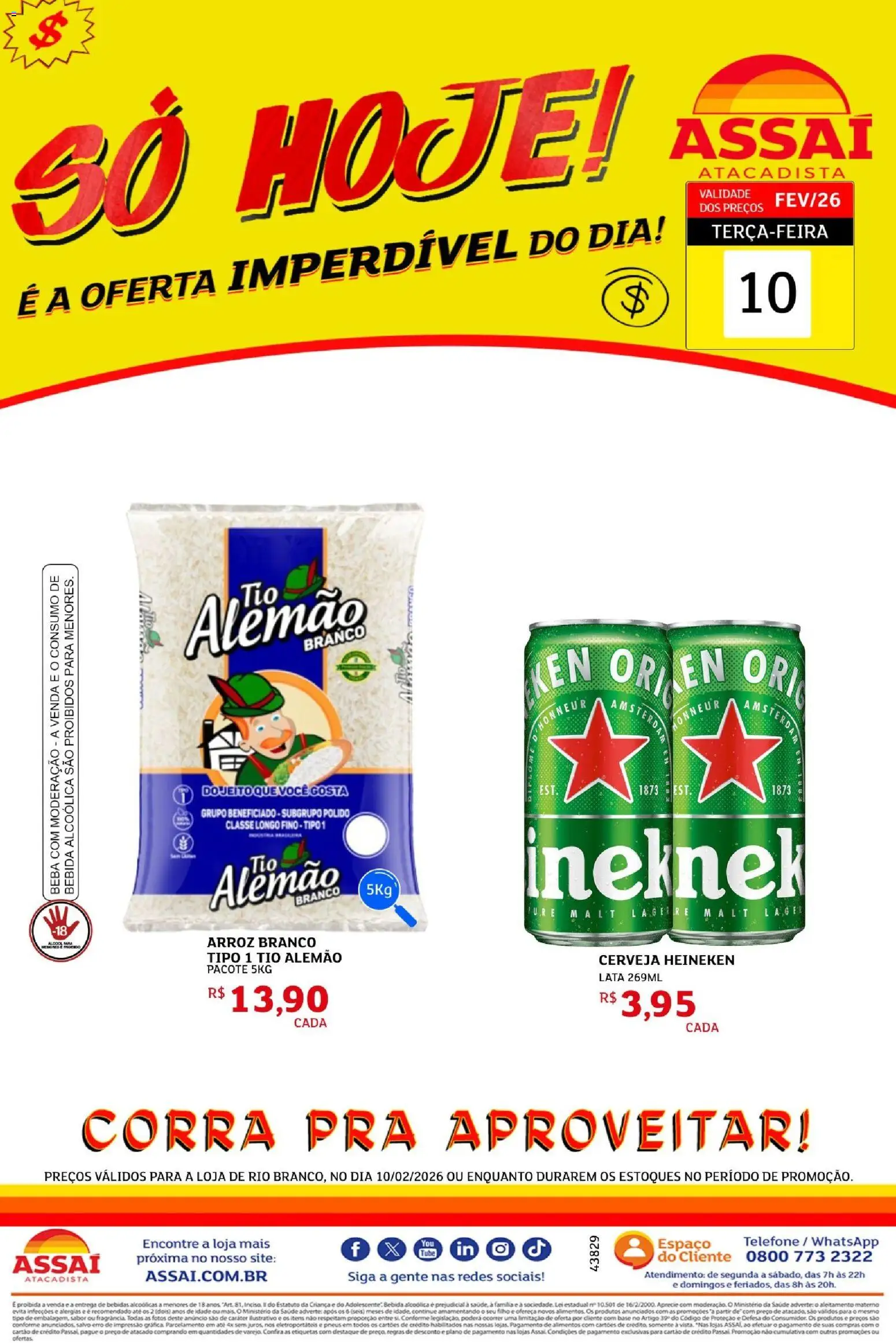 Assaí Atacadista Folheto - válido de 10.02.2026 | Página: 1