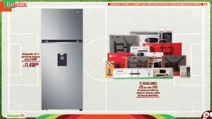 Vista previa de La Comer folleto Patrocinador oficial del jugador No.12, nuevo folleto de la tienda, válido en México a partir del 08.04.2026 | Página: 26 | Productos: Refrigerador, Top, Té, Video