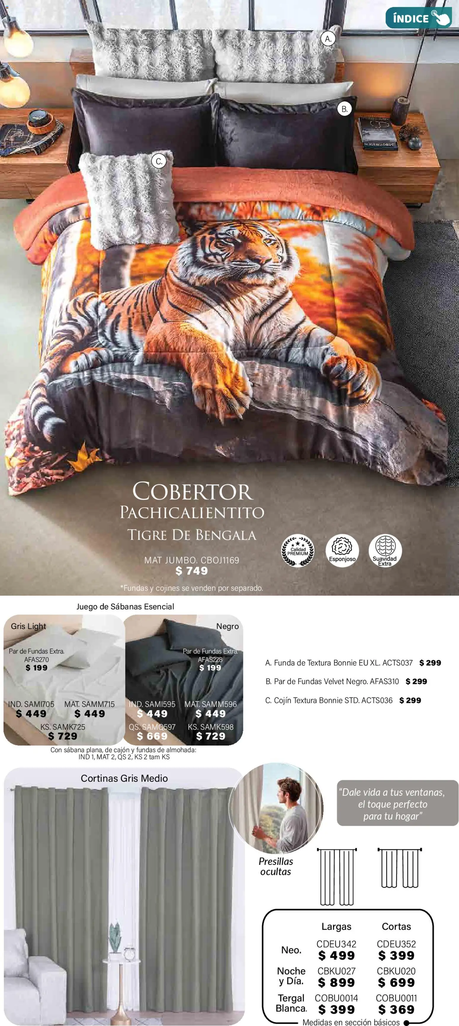 Nuevas ofertas de Colchas Concord válidas en toda la República Mexicana desde el 01.11.2025. ¡Encuentra las mejores ofertas en Colchas Concord Buen Fin! | Página: 318 | Productos: Cobertor, Juego, Almohada, Cortinas