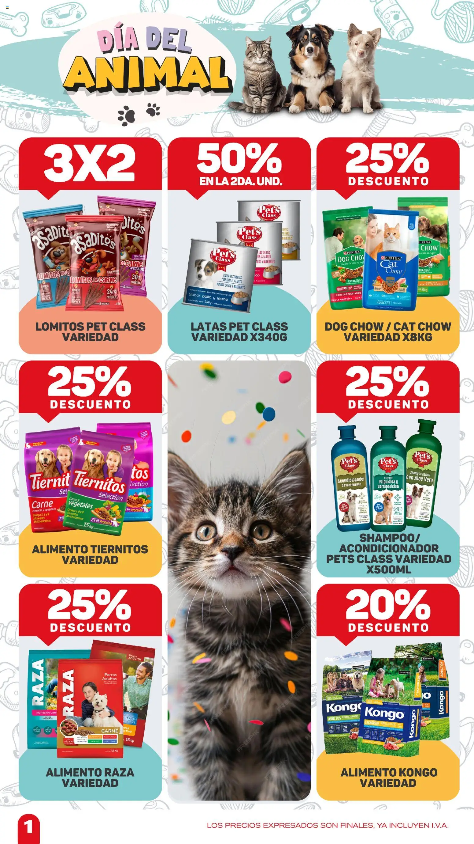 Makro Ofertas DÍA DEL ANIMAL │ válido desde el 23.04.2026 | Página: 2 | Productos: Pollo, Shampoo, Leche, Cereales