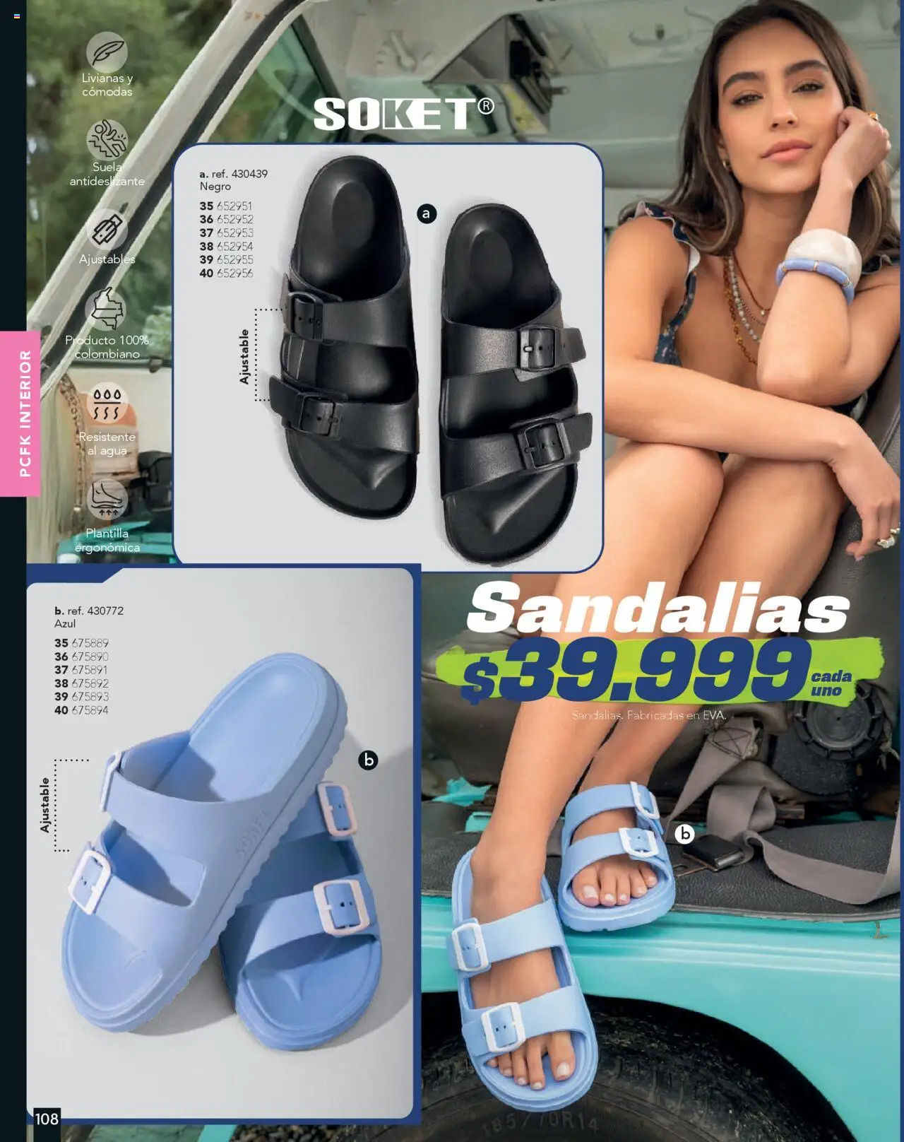 Pacifika revista - valida desde el 16.06.2025 | Página: 124 | Productos: Sandalias, Agua