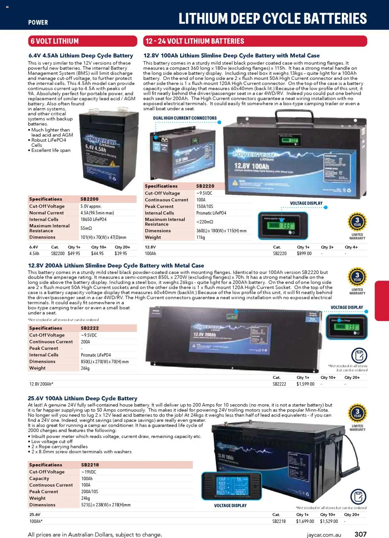 Jaycar catalogue - valid from 09.07.2025 | Page: 307 | Products: Light, Batteries, Case, Weight