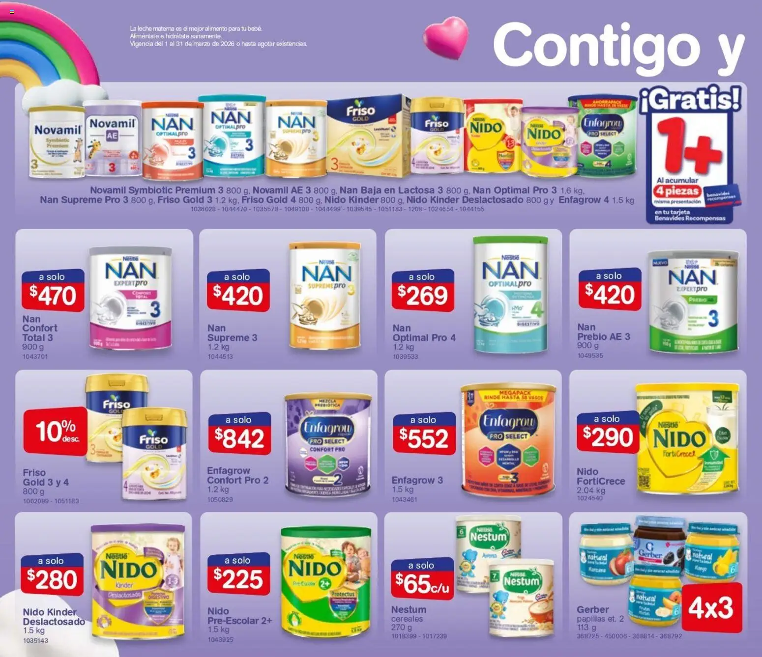 Nuevas ofertas de Farmacia Benavides válidas en toda la República Mexicana desde el 01.01.2026. ¡Encuentra las mejores ofertas en Farmacia Benavides catálogo! | Página: 16 | Productos: Avena, Leche, Cereales