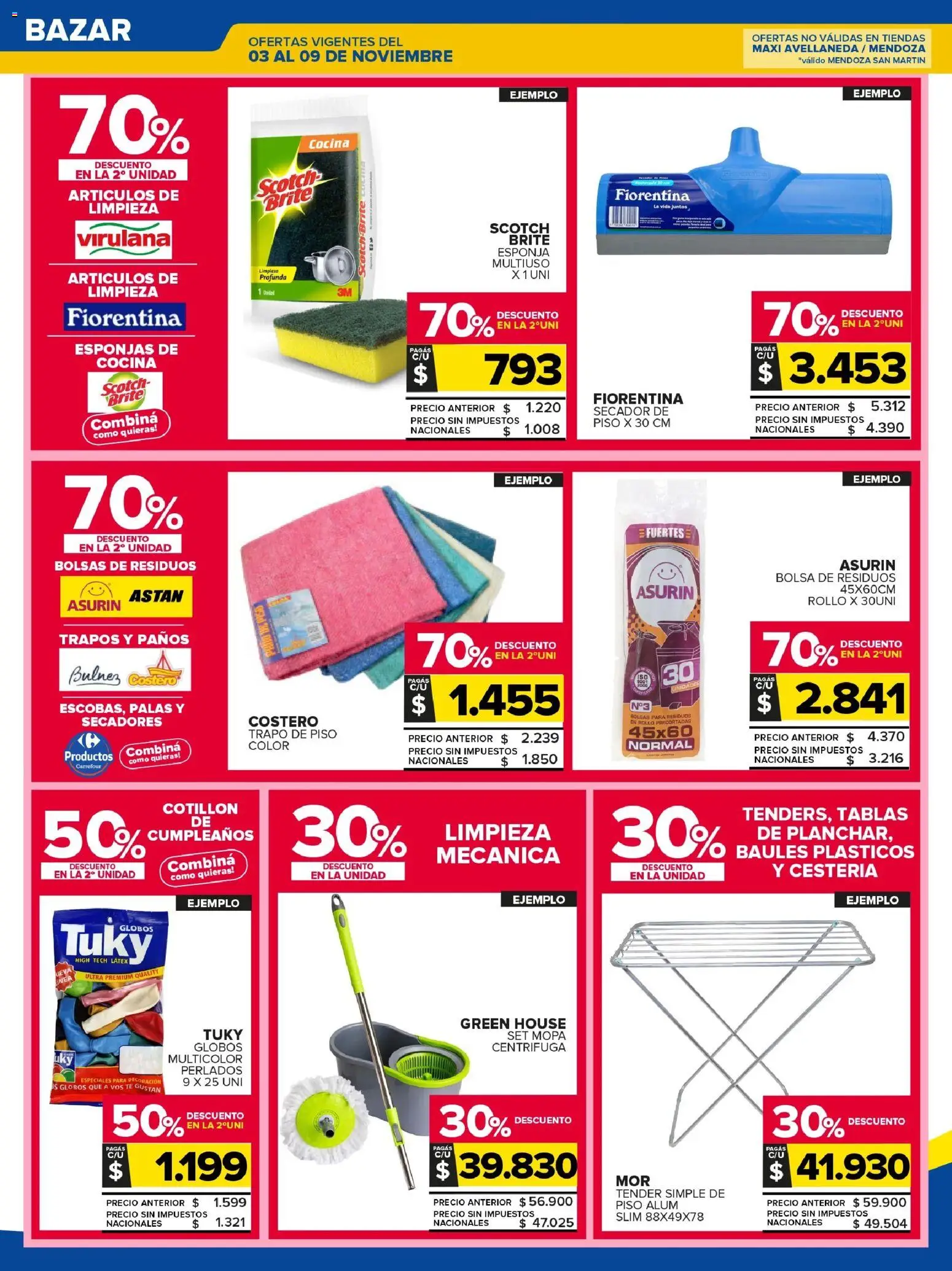 Carrefour Maxi catálogo - Chubut │ válido desde el 03.11.2025 | Página: 25 | Productos: Trapo de piso, Cocina, Tender, Esponja