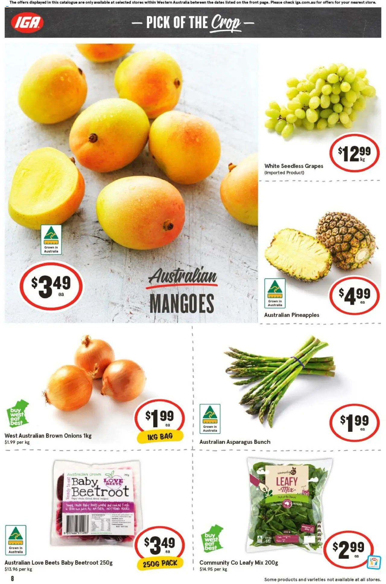 IGA catalogue - valid from 22.10.2025 | Page: 11 | Products: Onions, Beetroot, Grapes, Bag