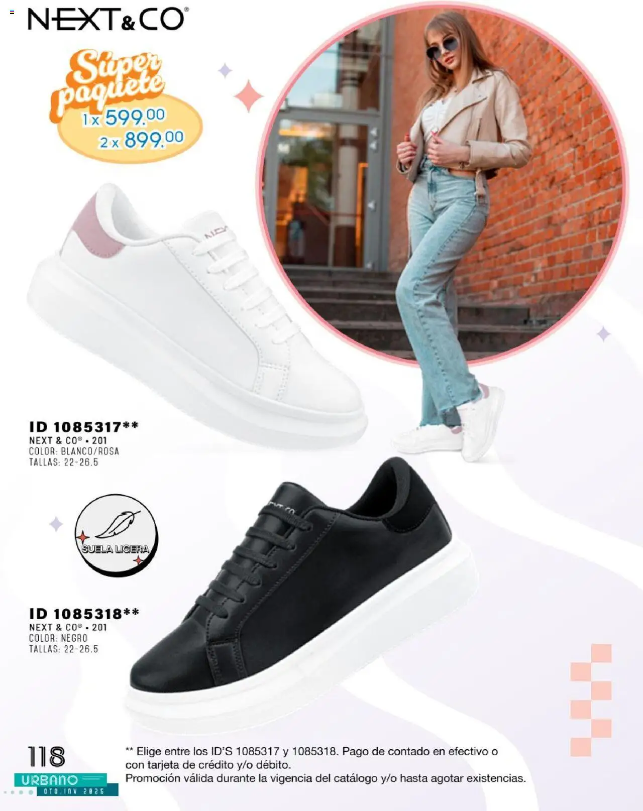 Nuevas ofertas de Price Shoes válidas en toda la República Mexicana desde el 24.07.2025. ¡Encuentra las mejores ofertas en Price Shoes catálogo Urbano otoño / invierno 2025! | Página: 118
