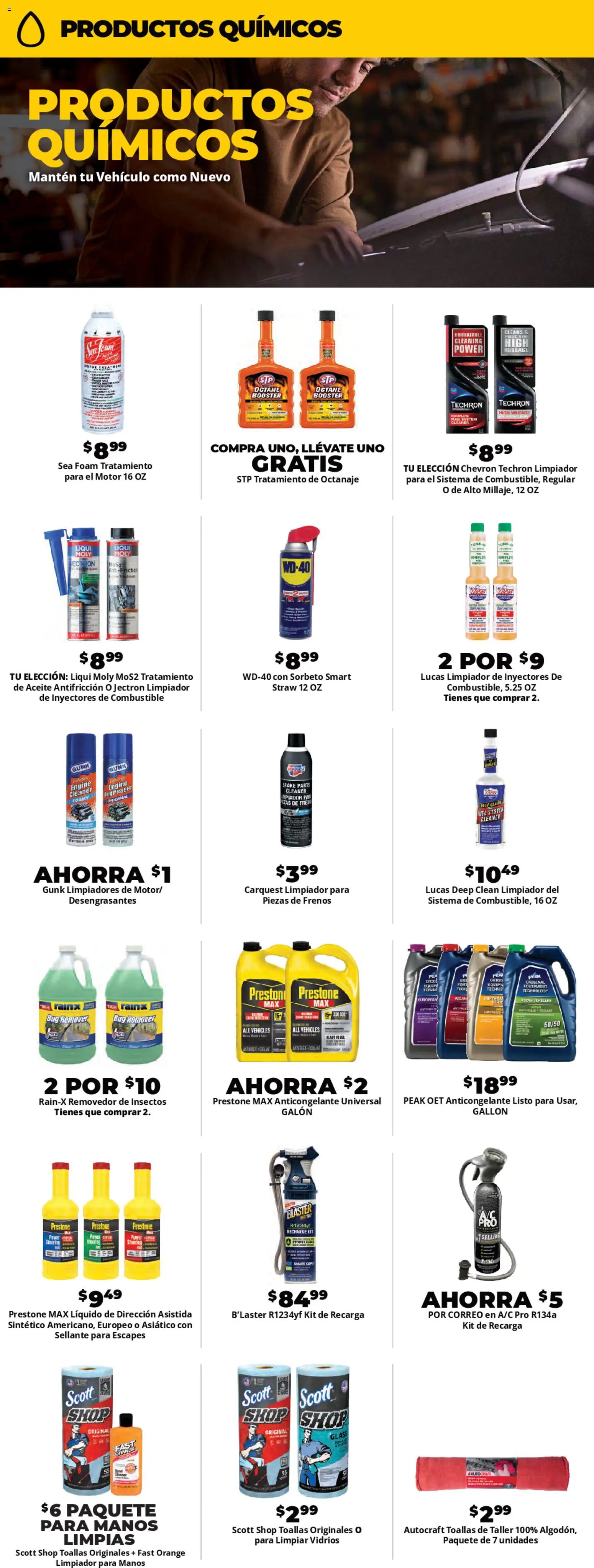Advance Auto Parts Sales Ad - Spanish - valid from 24.04.2026 | Page: 3 | Products: Beef, Steering, Coolant