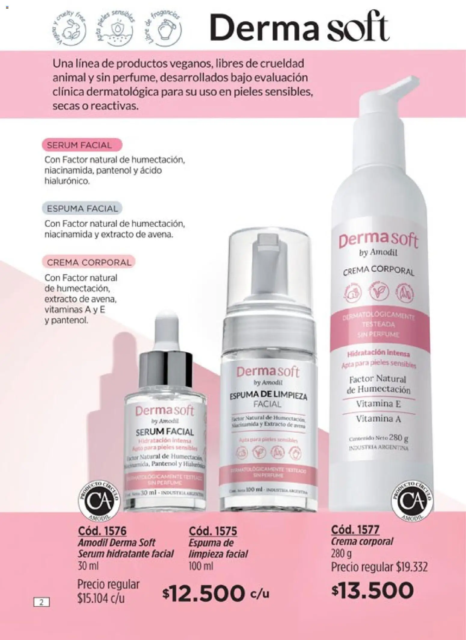 Catálogo Amodil Campaña 1/2026 │ válido desde el 01.01.2026 | Página: 2 | Productos: Vitaminas, Perfume, Serum, Espuma
