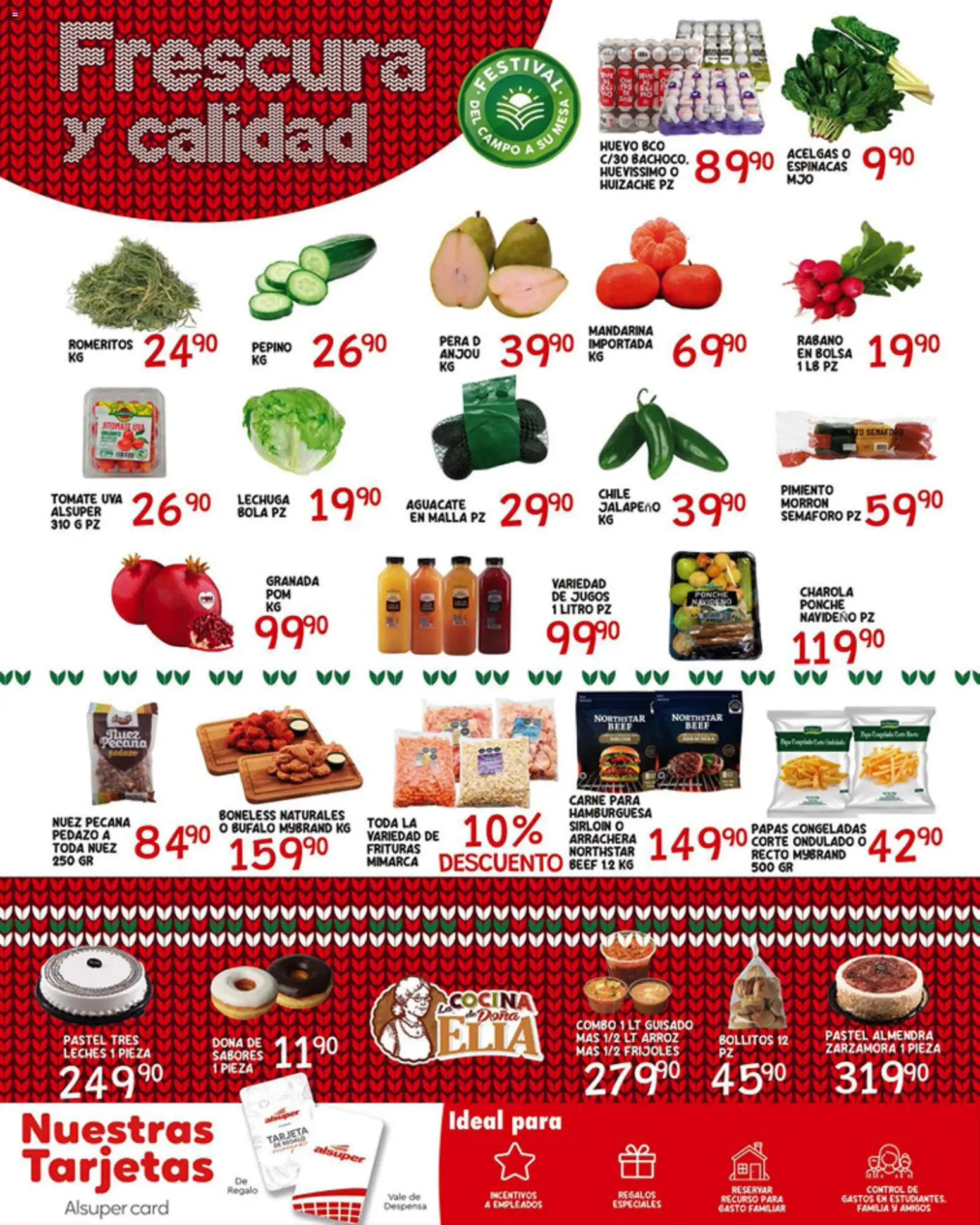 Nuevas ofertas de Alsuper válidas en toda la República Mexicana desde el 23.12.2025. ¡Encuentra las mejores ofertas en Alsuper folleto Chihuahua Capital! | Página: 6 | Productos: Bolsa, Pimiento, Nuez, Almendra