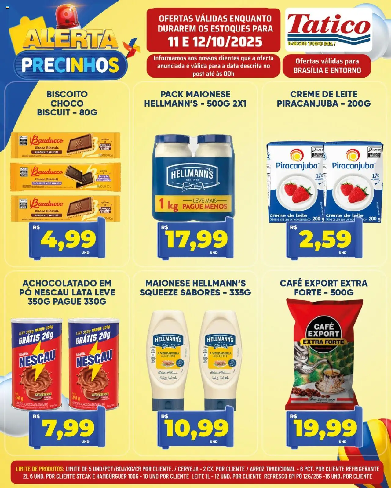 Tatico Folheto - válido de 11.10.2025 | Página: 5 | Produtos: Cerveja, Creme, Hambúrguer, Creme de leite