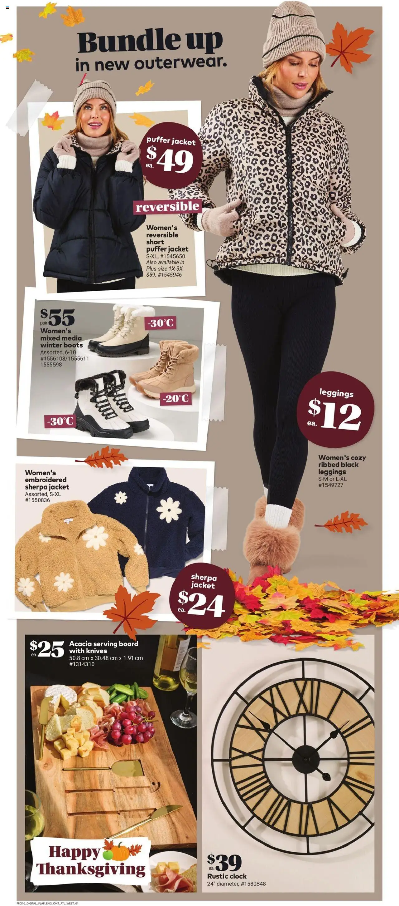 Giant Tiger flyer valid from 08.10.2025 | Page: 4 | Products: Boots, Shoes, Jacket, Leggings