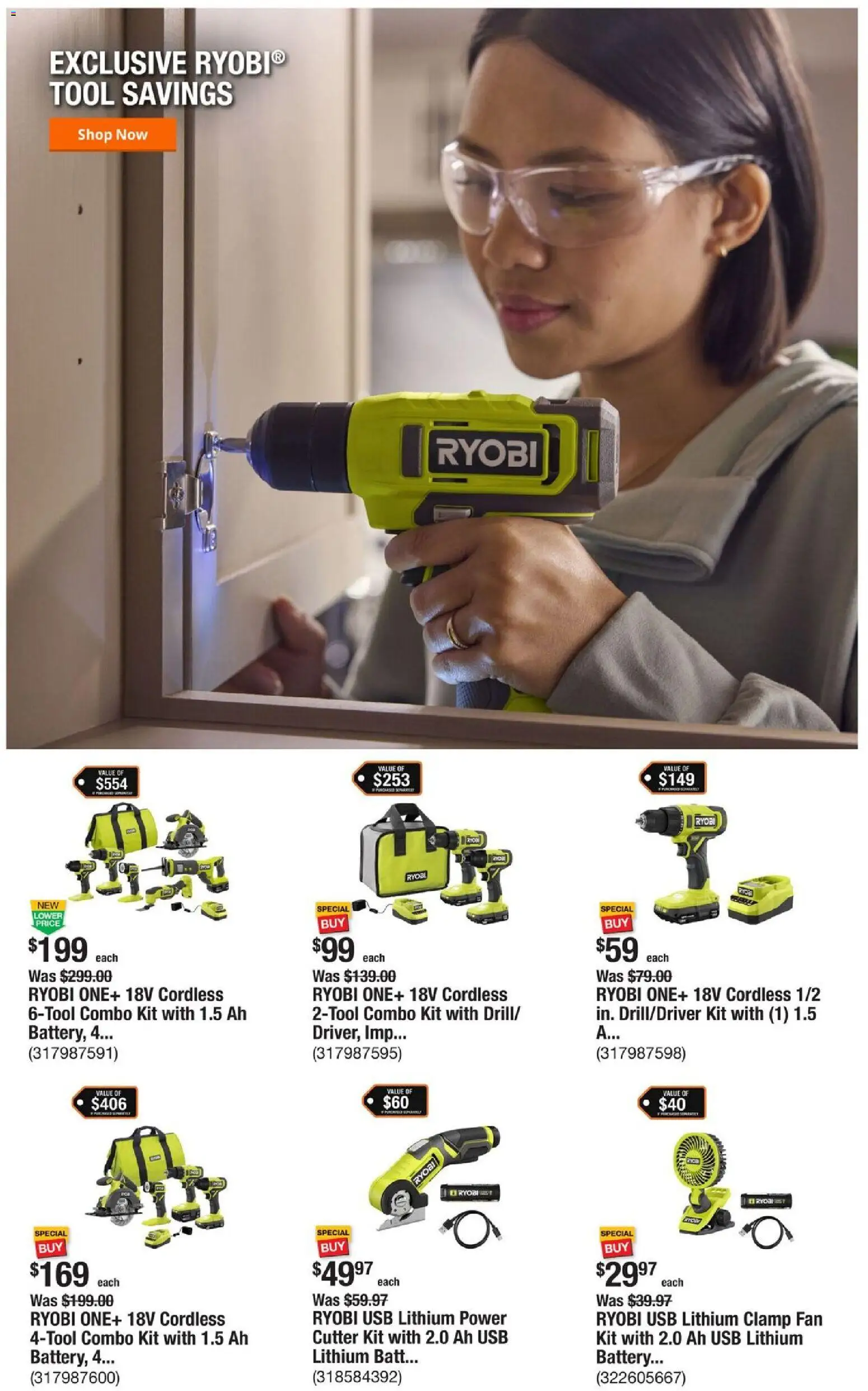 Home Depot Weekly Ad - PA - valid from 11.12.2025 | Page: 9 | Products: Clamp, Battery, Usb, Cutter