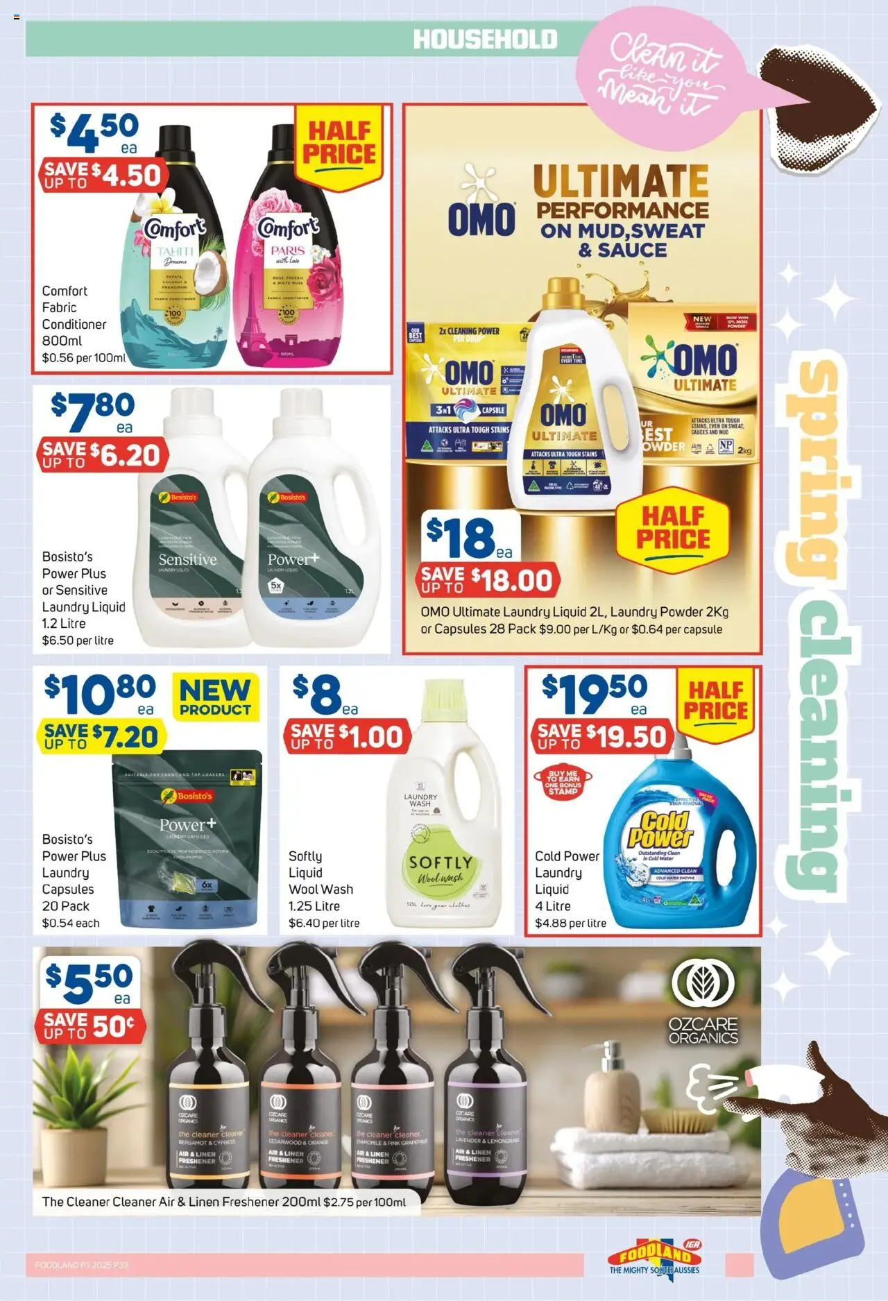 Foodland catalogue - valid from 24.09.2025 | Page: 33 | Products: Conditioner, Grapefruit, Water, Laundry