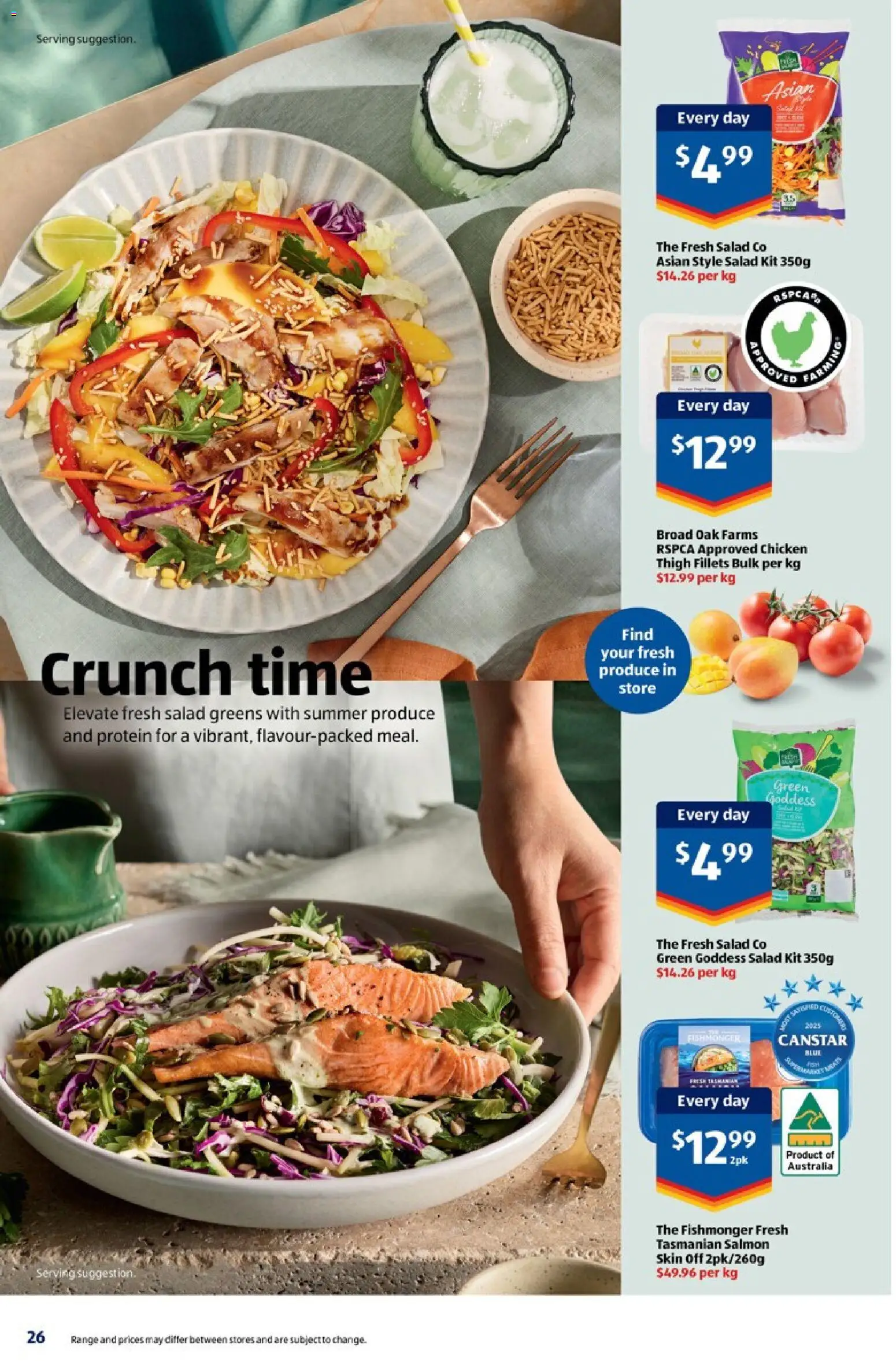 Aldi catalogue - valid from 31.12.2025 | Page: 26 | Products: Chicken, Salad, Salmon, Shed