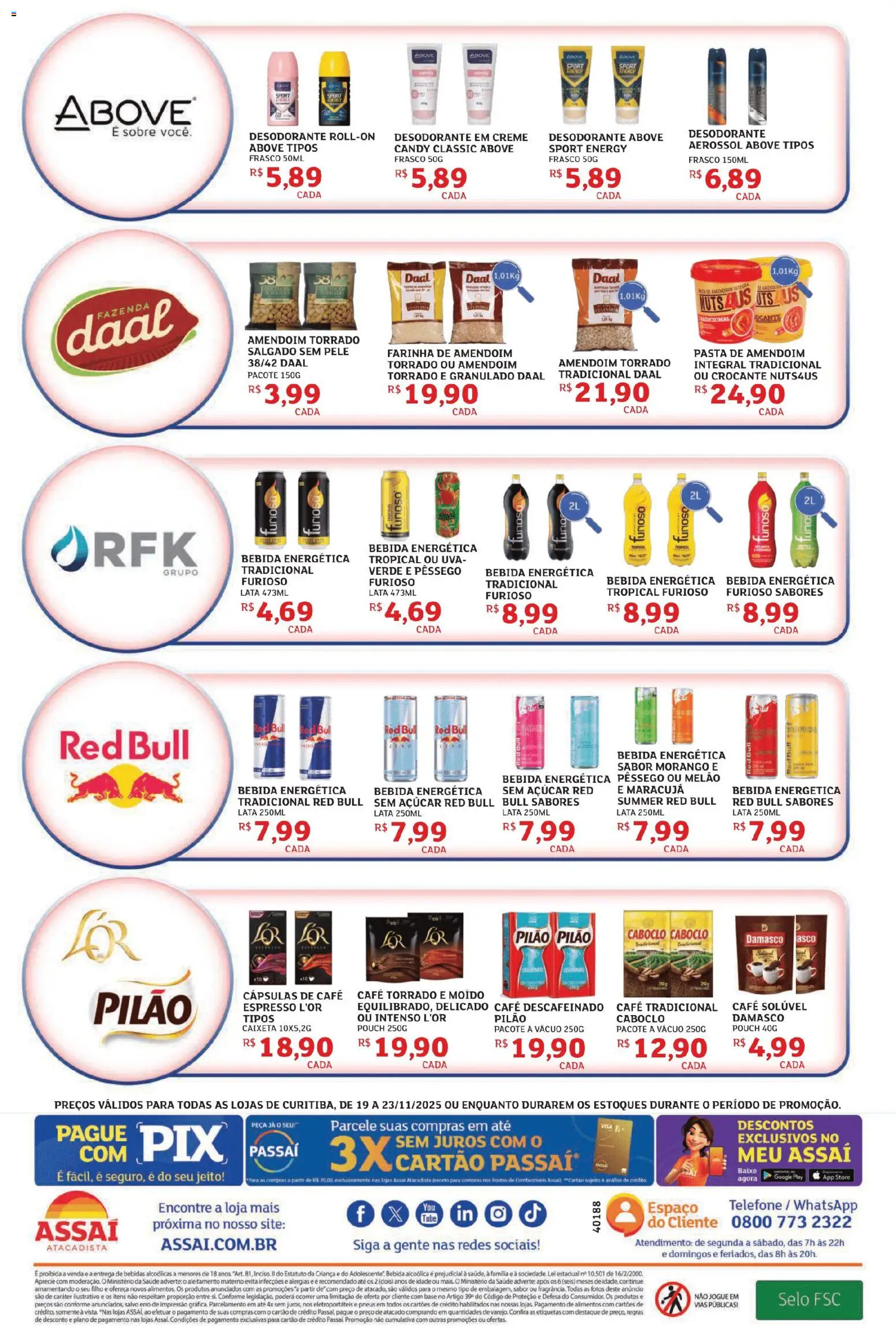 Assaí Atacadista Folheto - válido de 19.11.2025 | Página: 2 | Produtos: Maracujá, Base, Creme, Granulado