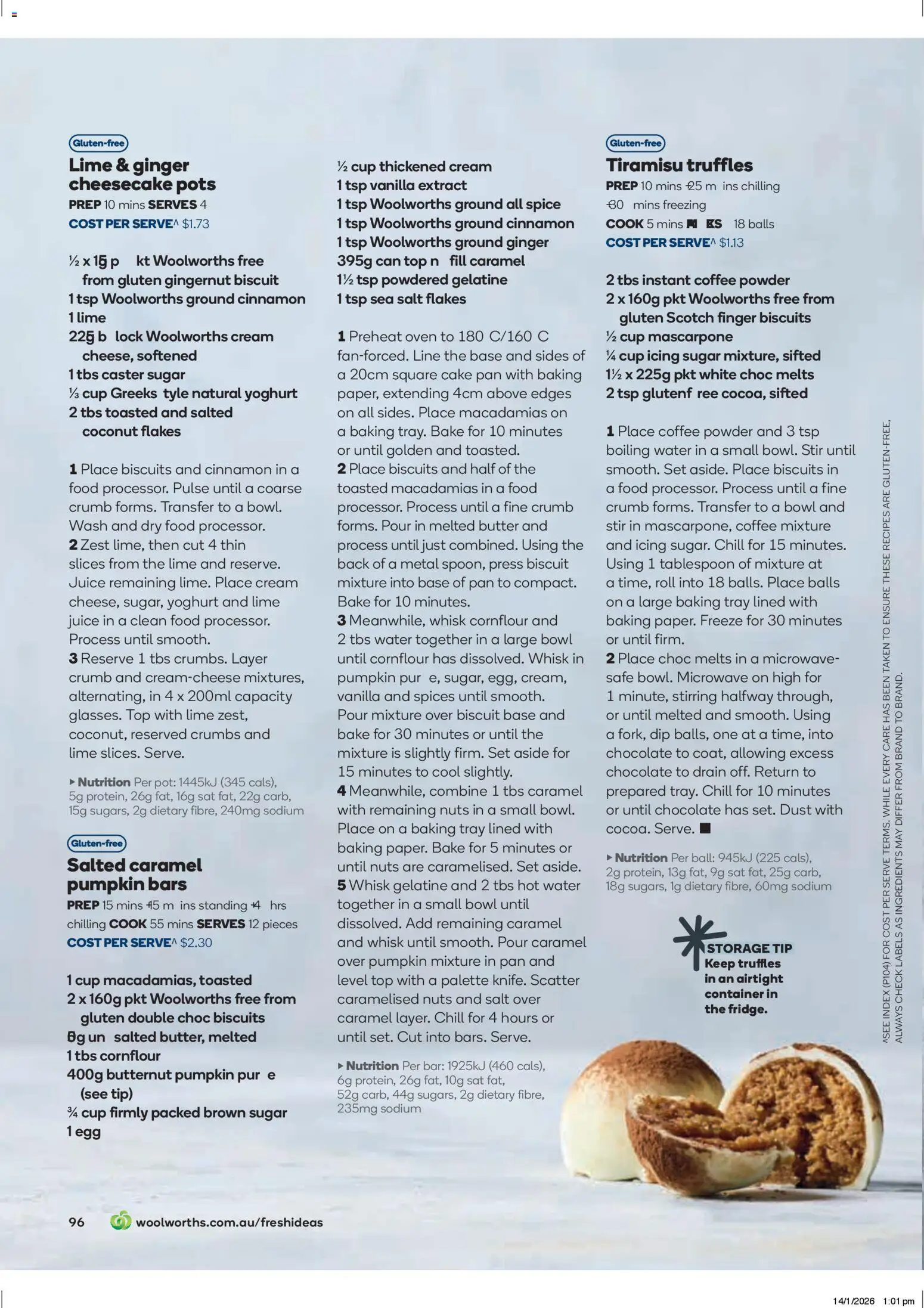 Woolworths catalogue - valid from 01.03.2026 | Page: 96 | Products: Pot, Cream, Pumpkin, Oven