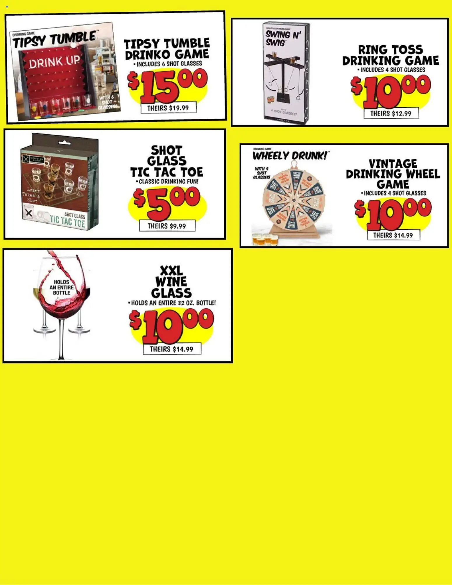Ollie's Weekly Ad - valid from 06.12.2025 | Page: 6 | Products: Ring, Wine, Glasses, Game