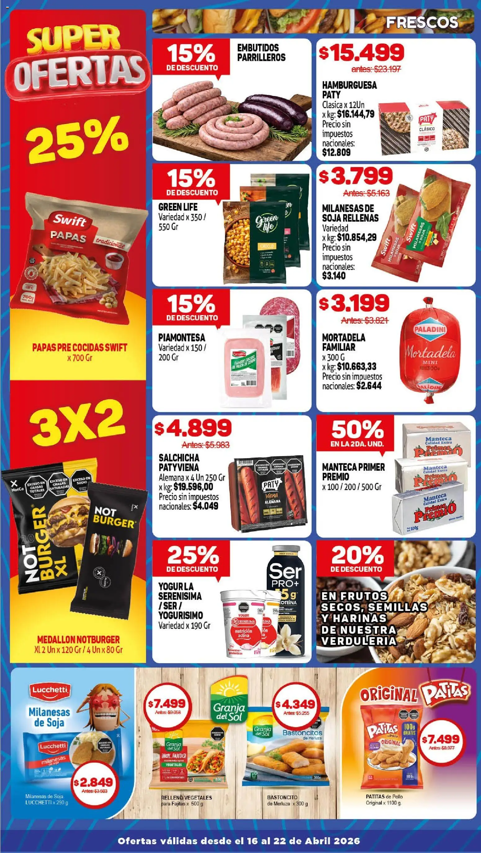 Makro Ofertas ALCANZA │ válido desde el 16.04.2026 | Página: 2 | Productos: Pollo, Choclo, Salchicha, Semillas