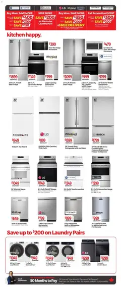 Preview of Tepperman's weekly flyer / circulaire from shop Tepperman's valid from 30.10.2025 | Page: 7 | Products: Refrigerator, Freezer, Dryer, Dishwasher