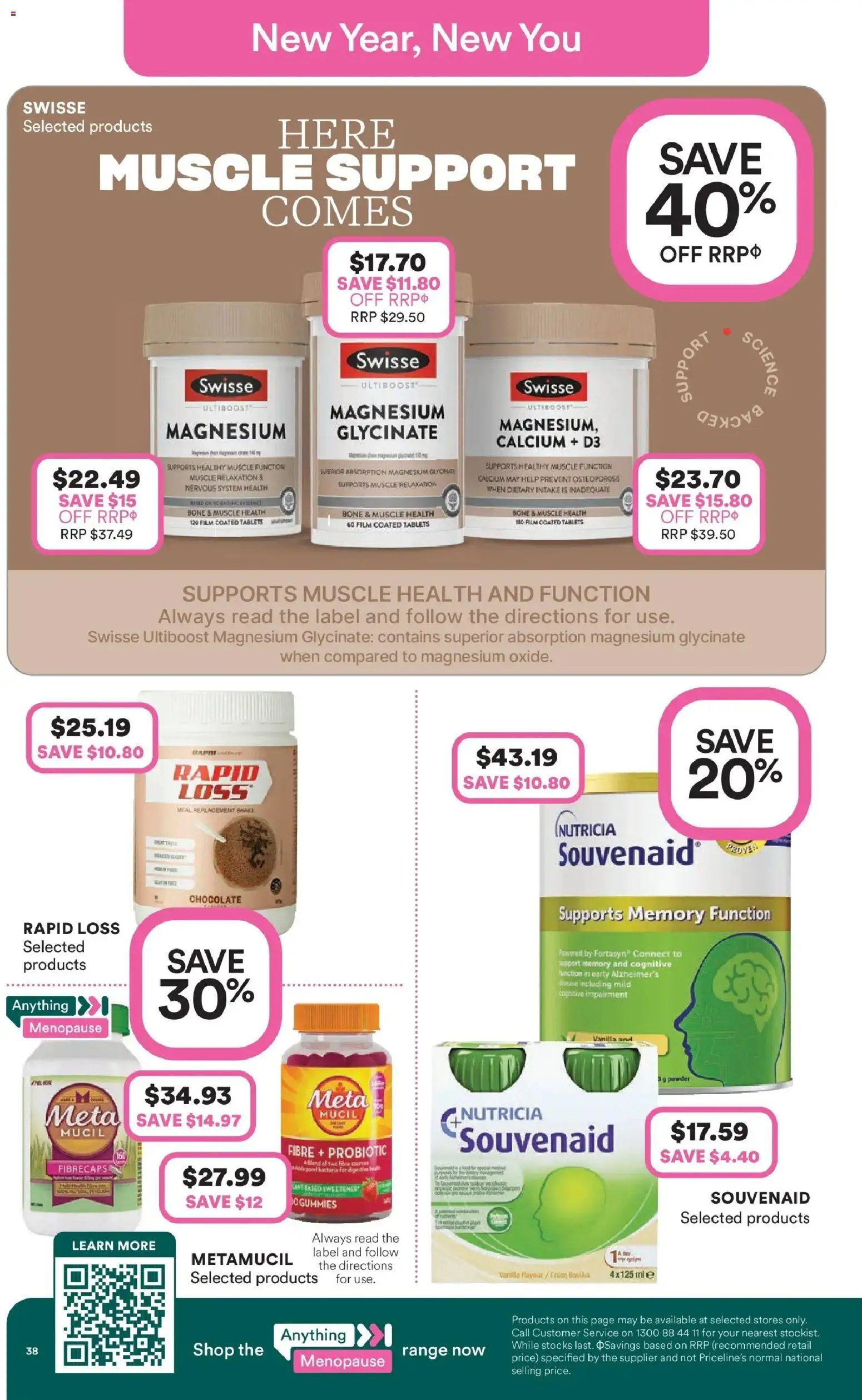 Priceline Pharmacy catalogue - valid from 25.12.2025 | Page: 38 | Products: Chocolate, Tablets