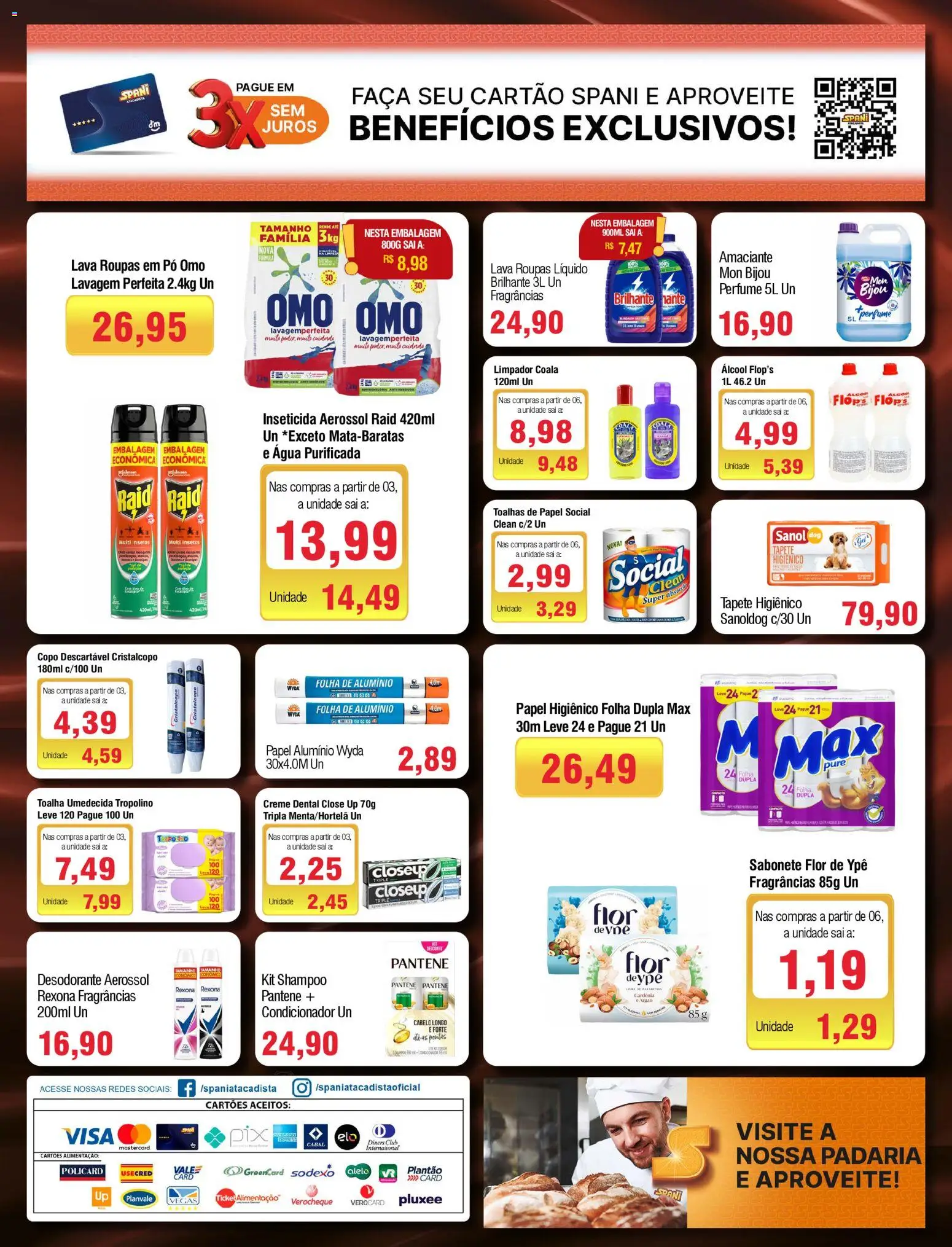 Spani Atacadista Folheto - válido de 03.03.2026 | Página: 4 | Produtos: Desodorante, Tapete, Rexona, Papel higiênico