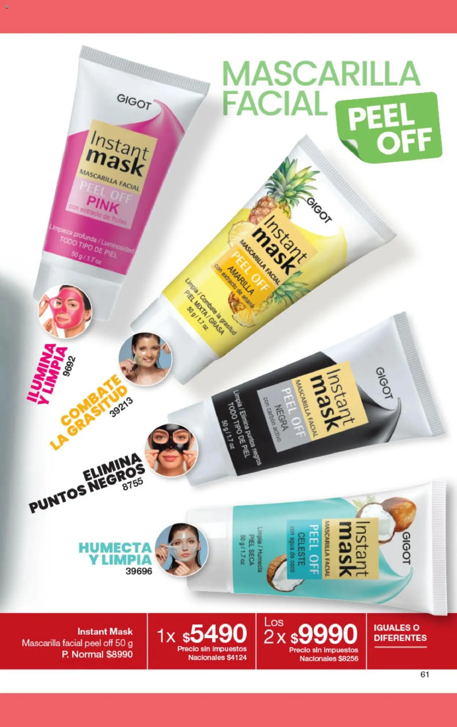 Gigot catálogo 02 │ válido desde el 01.02.2026 | Página: 73 | Productos: Mascarilla, Ananá, Agua